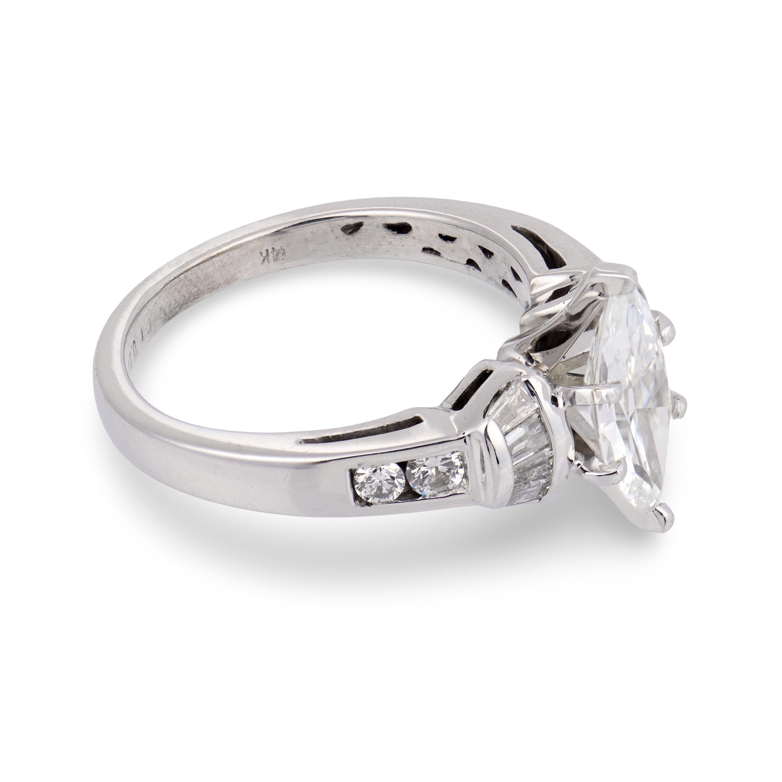 Vintage 14k Diamond Engagement Ring .80ct