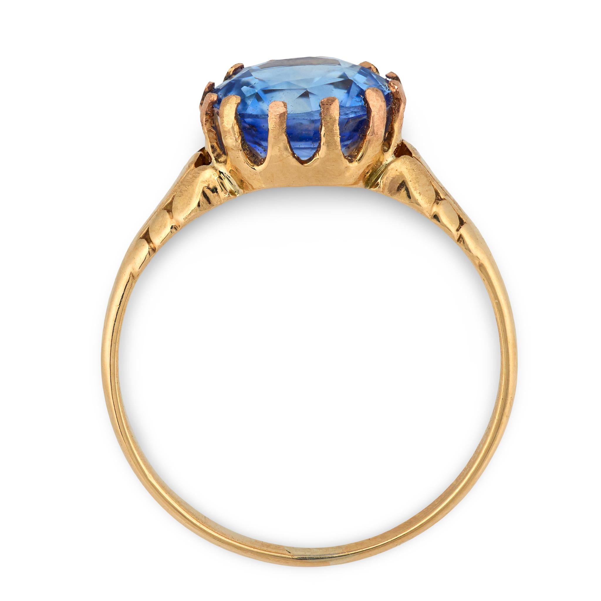 Victorian 18k Sapphire Ring