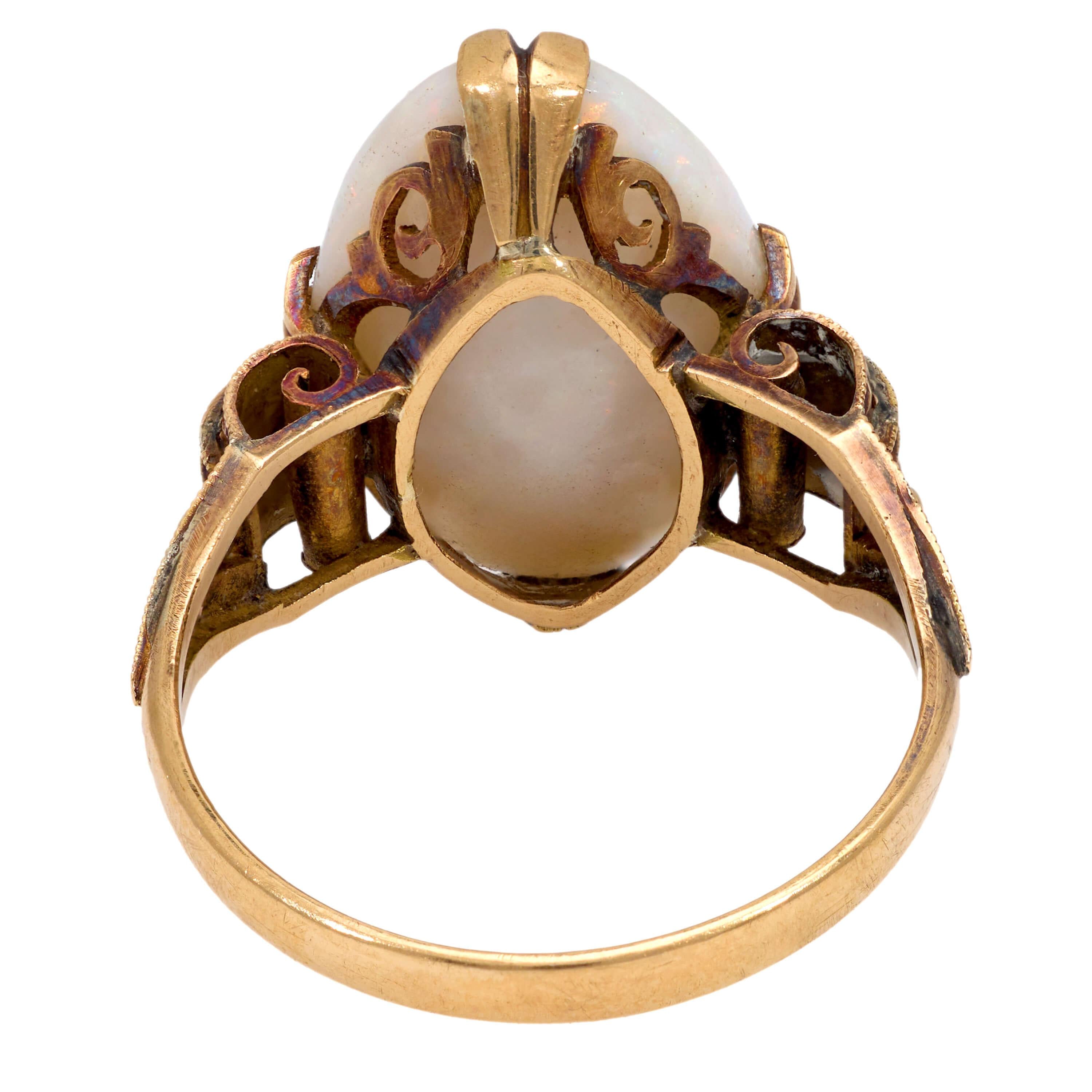 Edwardian 18k Opal Ring