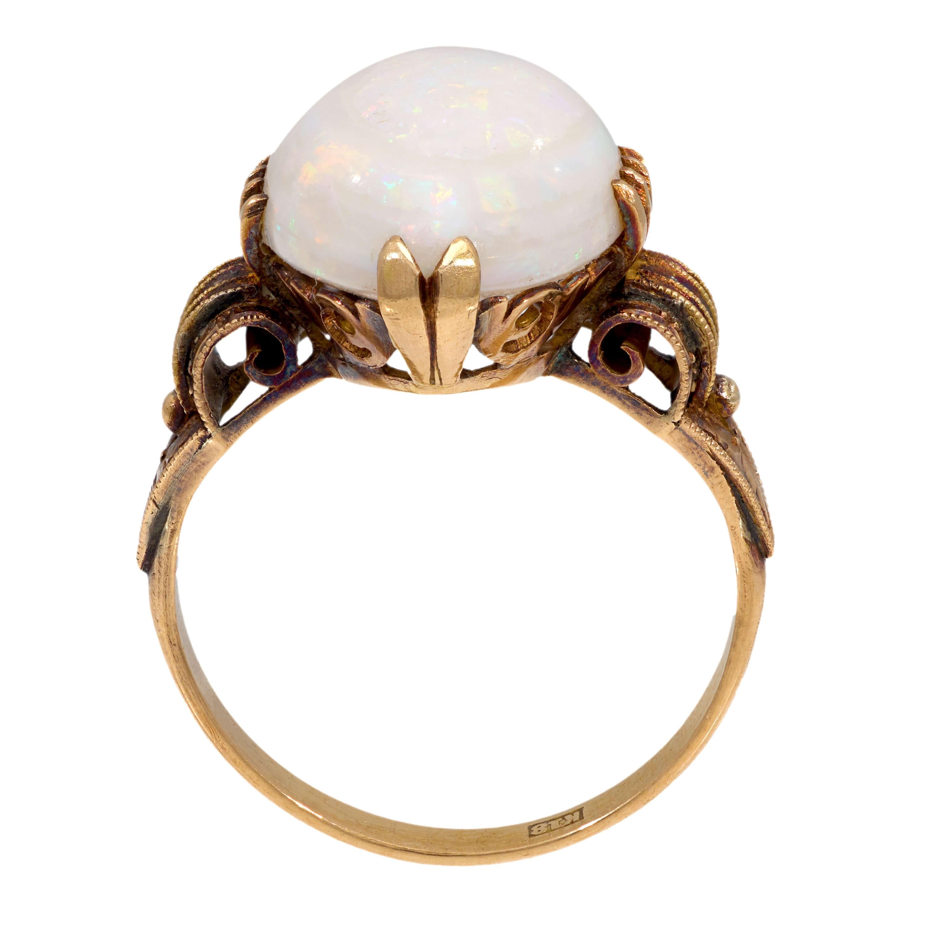 Edwardian 18k Opal Ring