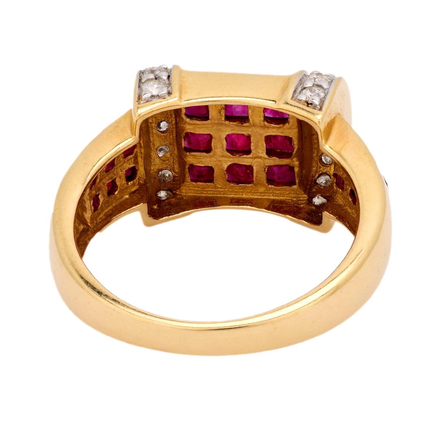 Estate 14k Ruby and Diamond Ring