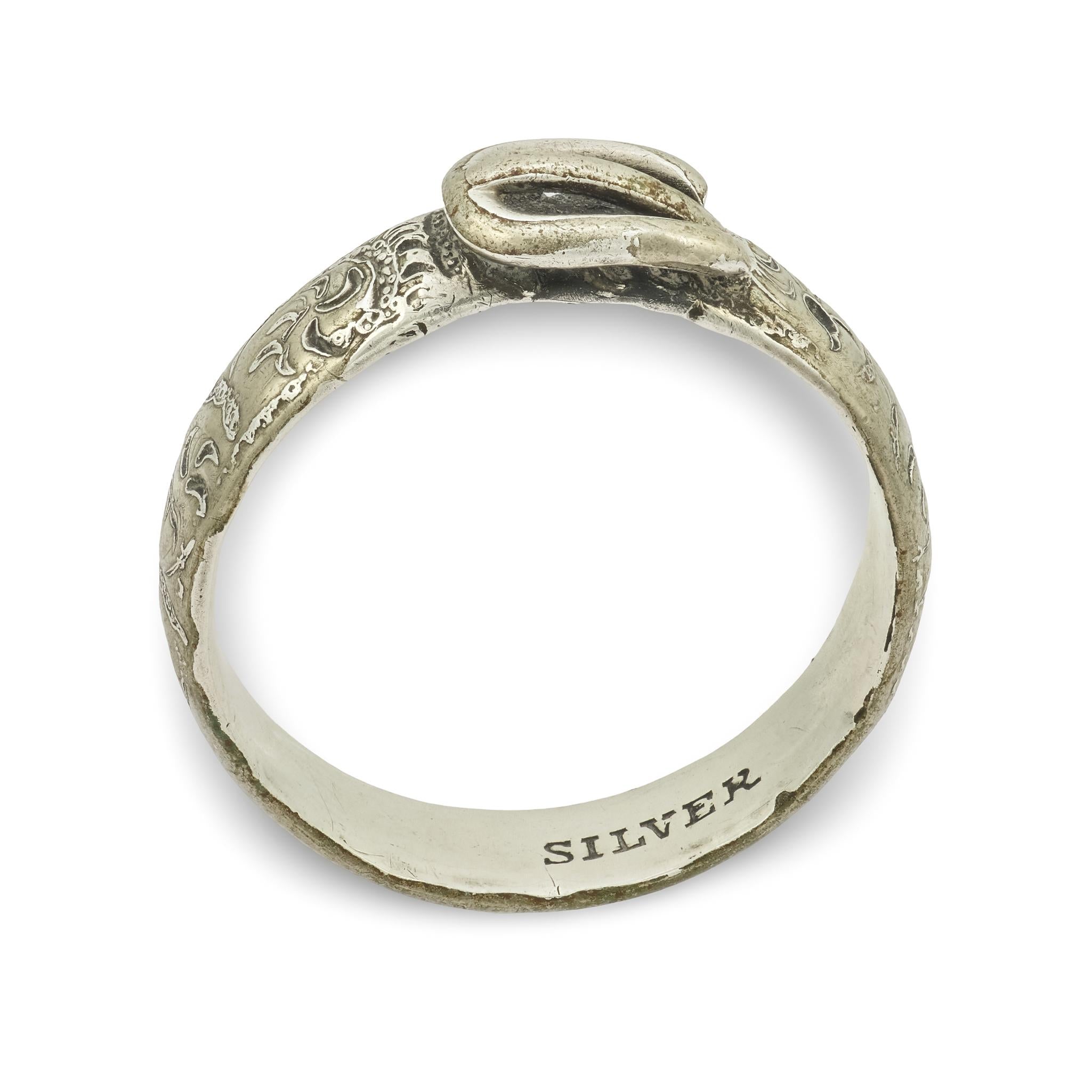 Victorian Sterling Silver Buckle Ring