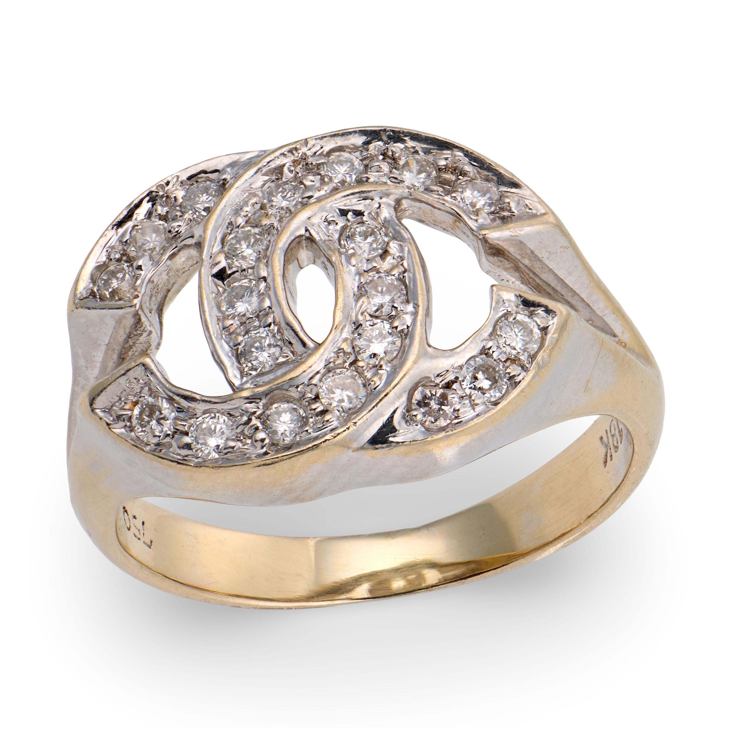 CHANEL Estate 18k Diamond Ring