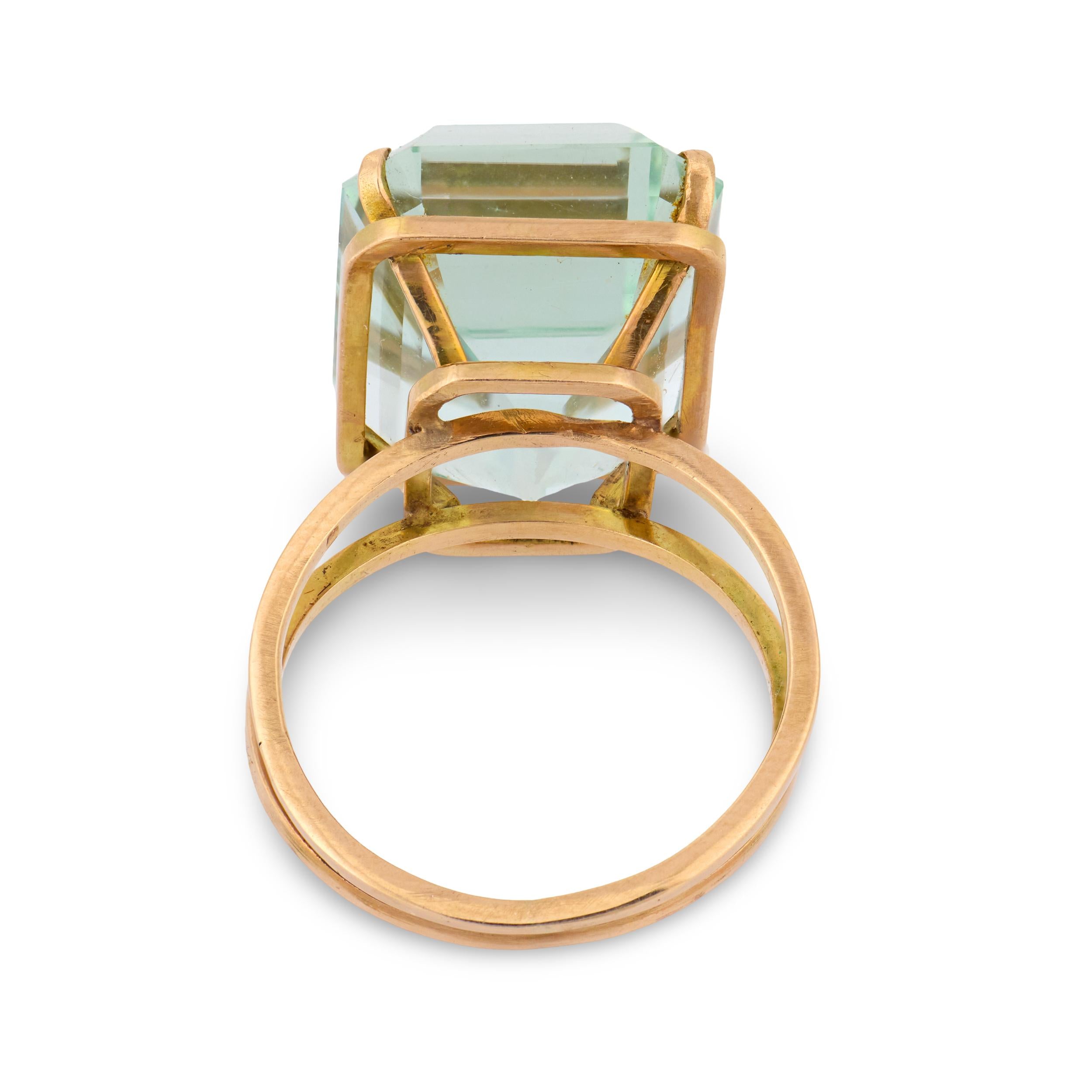 Estate 14k Aqua Ring