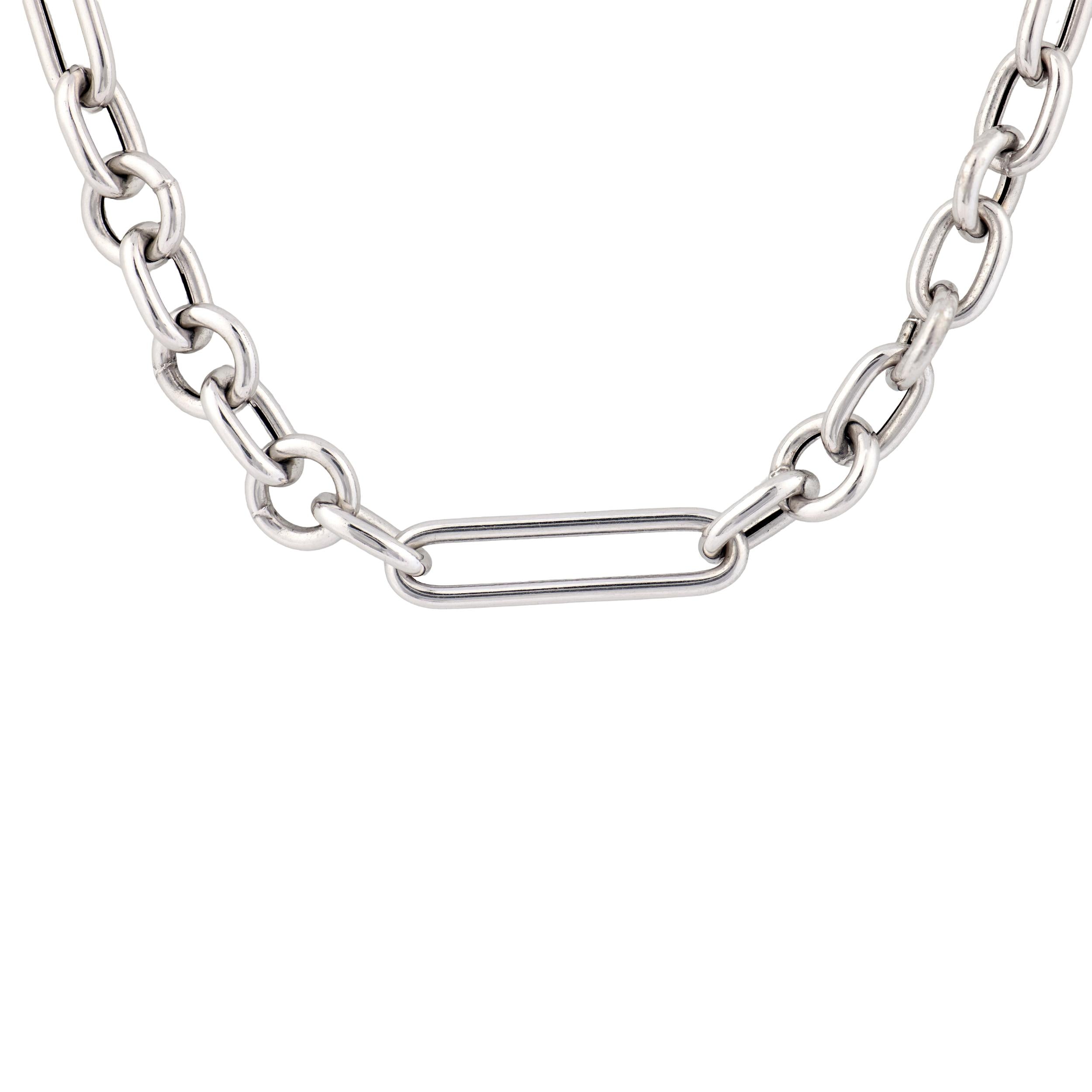 Estate Italian 14k Watch Chain Necklace 16"