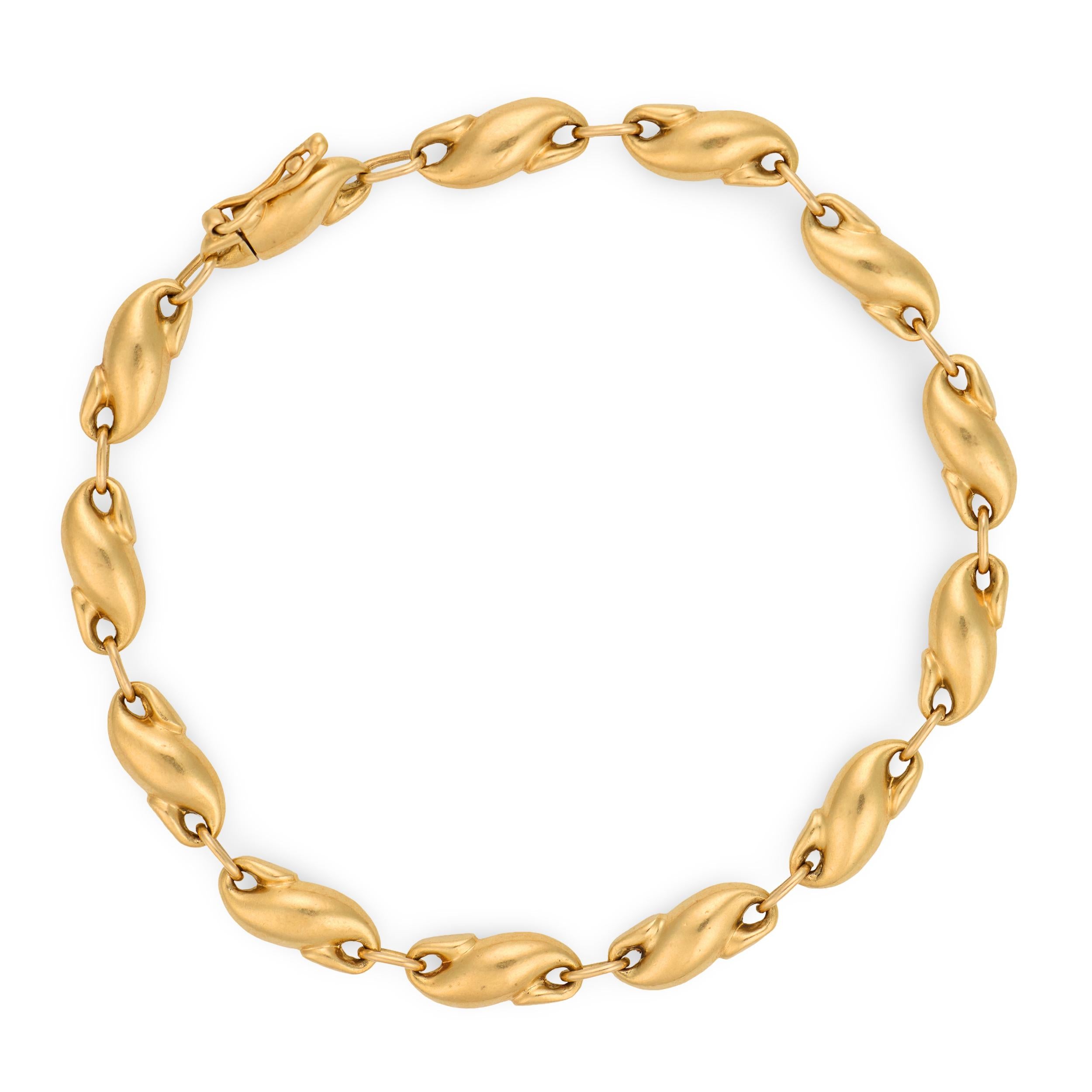 ELSA PERETTI for TIFFANY & CO. Estate Spanish 18k "Seahorse" Link Bracelet