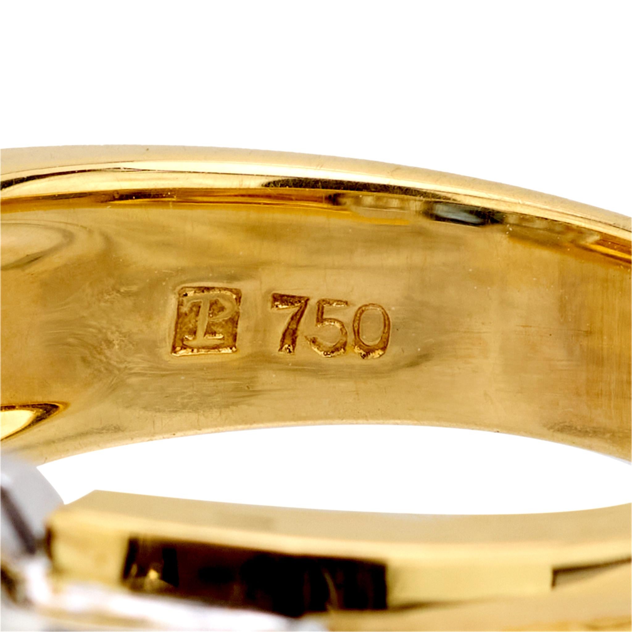 Estate 18k Sapphire and Diamond Ring