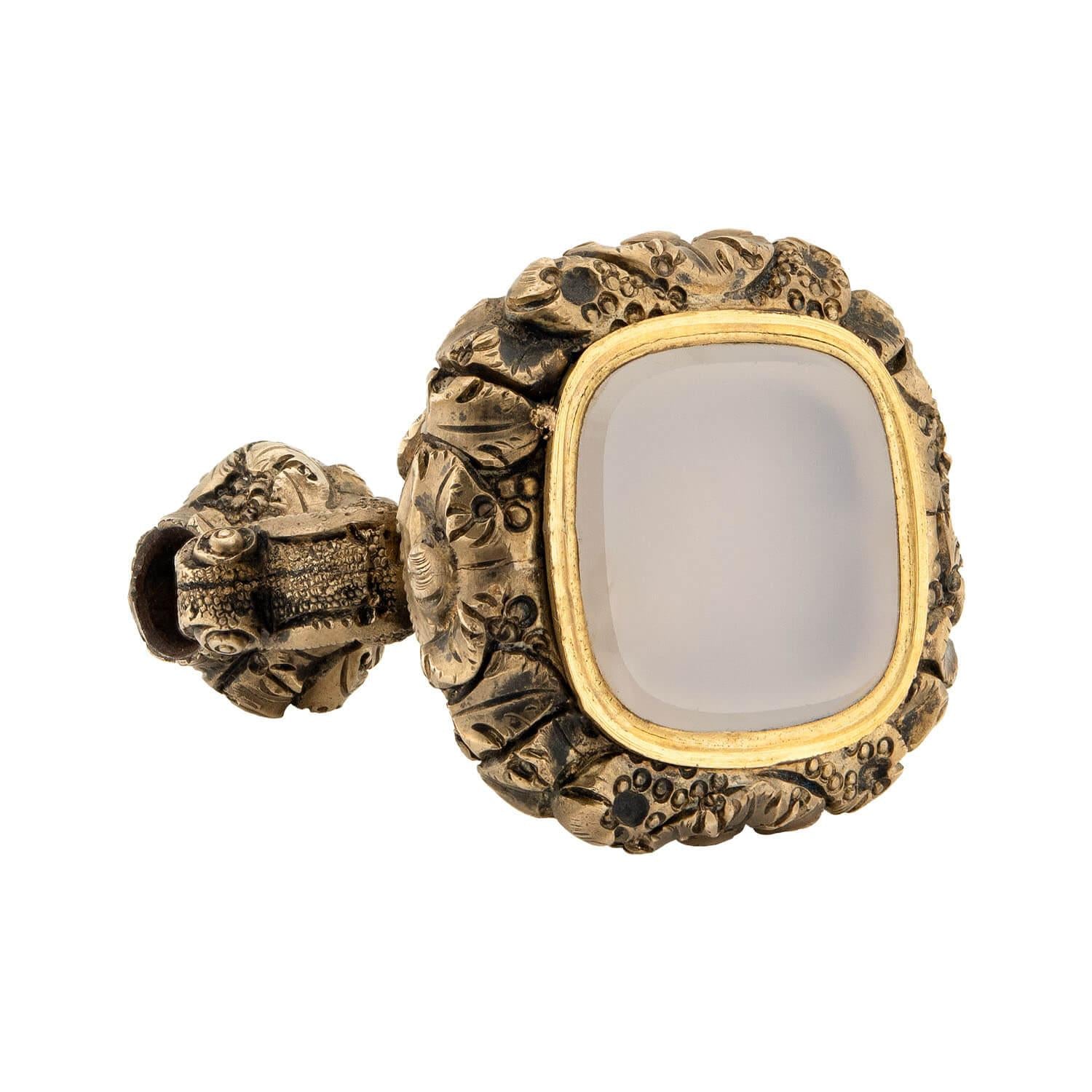 Victorian Gold-Filled Agate Fob/Pendant