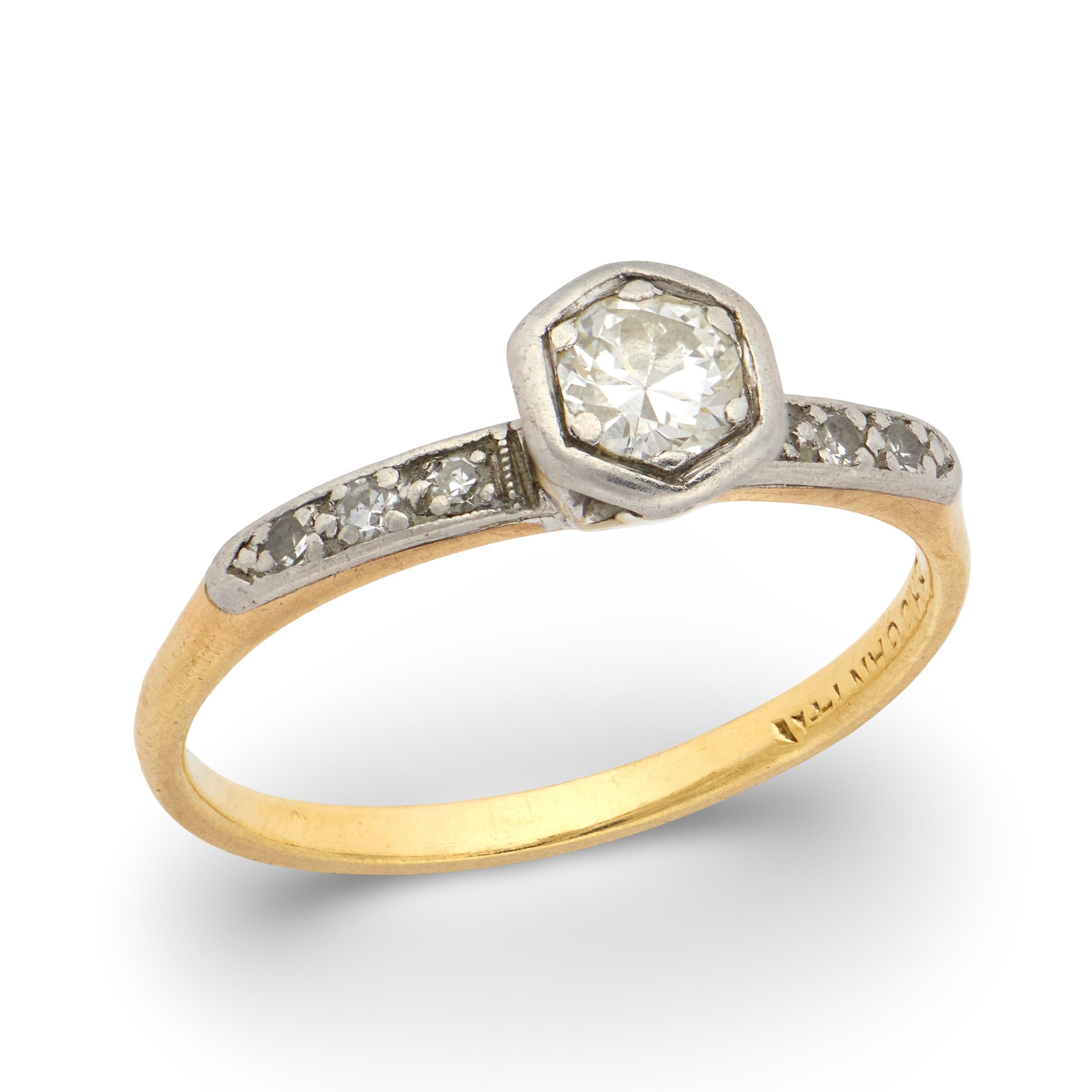 BROGAN Edwardian 14k Diamond Engagement Ring .25ct