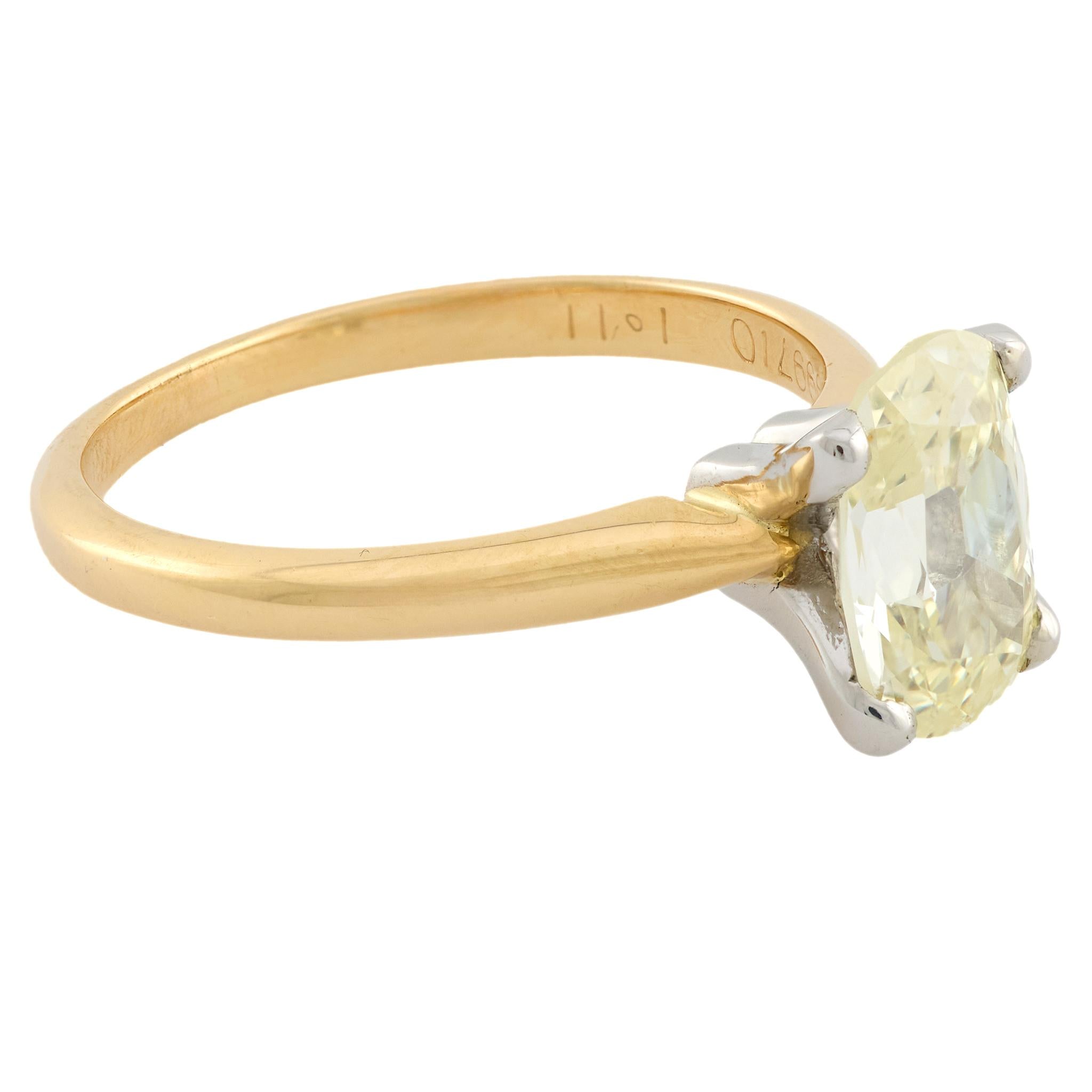 Estate 18k/Platinum Diamond Engagement Ring 1.50ct