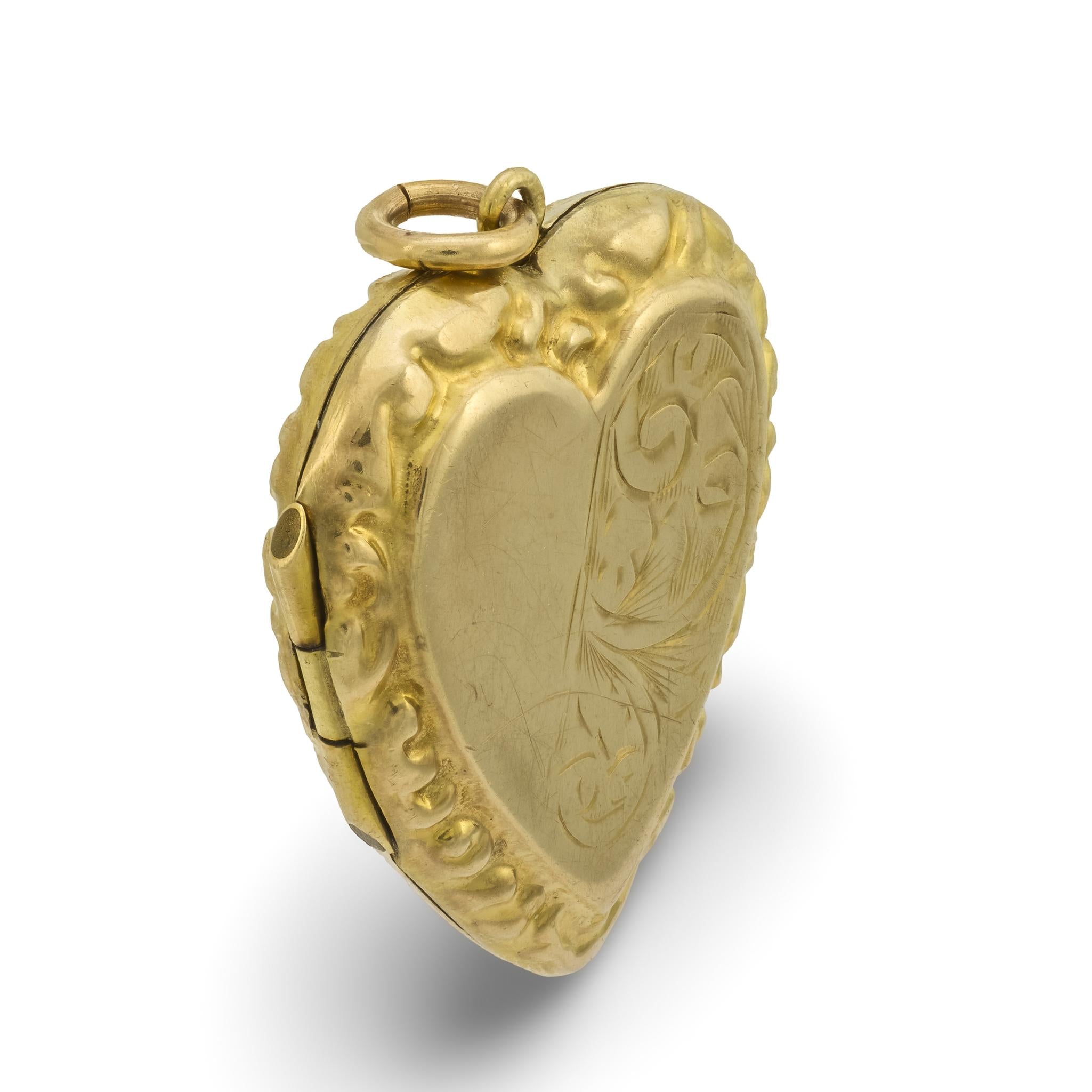 Victorian 9k Heart Locket/Pendant