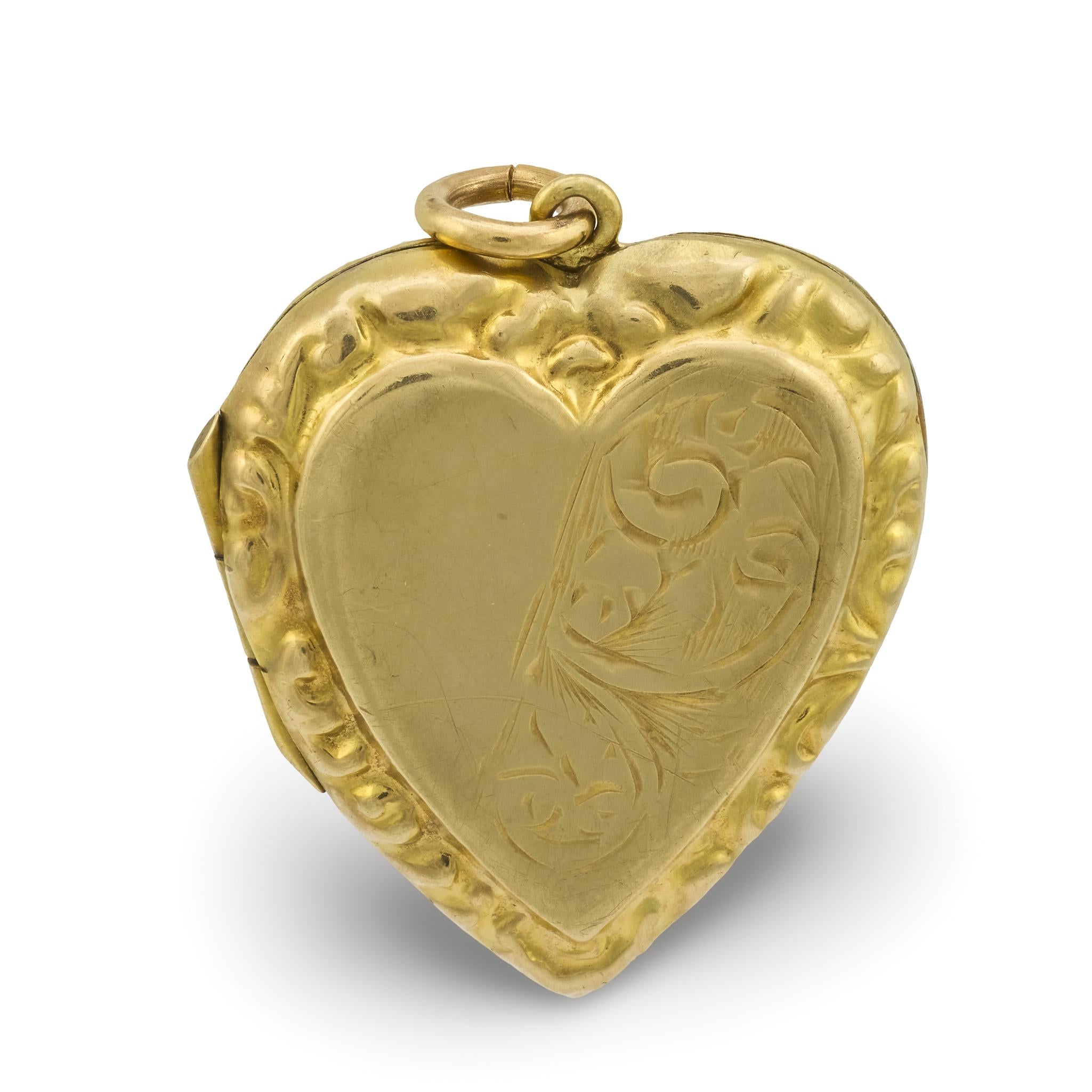 Victorian 9k Heart Locket/Pendant