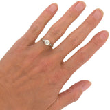 Art Deco 18kt Mixed Metals Diamond Engagement Ring 1.26ct