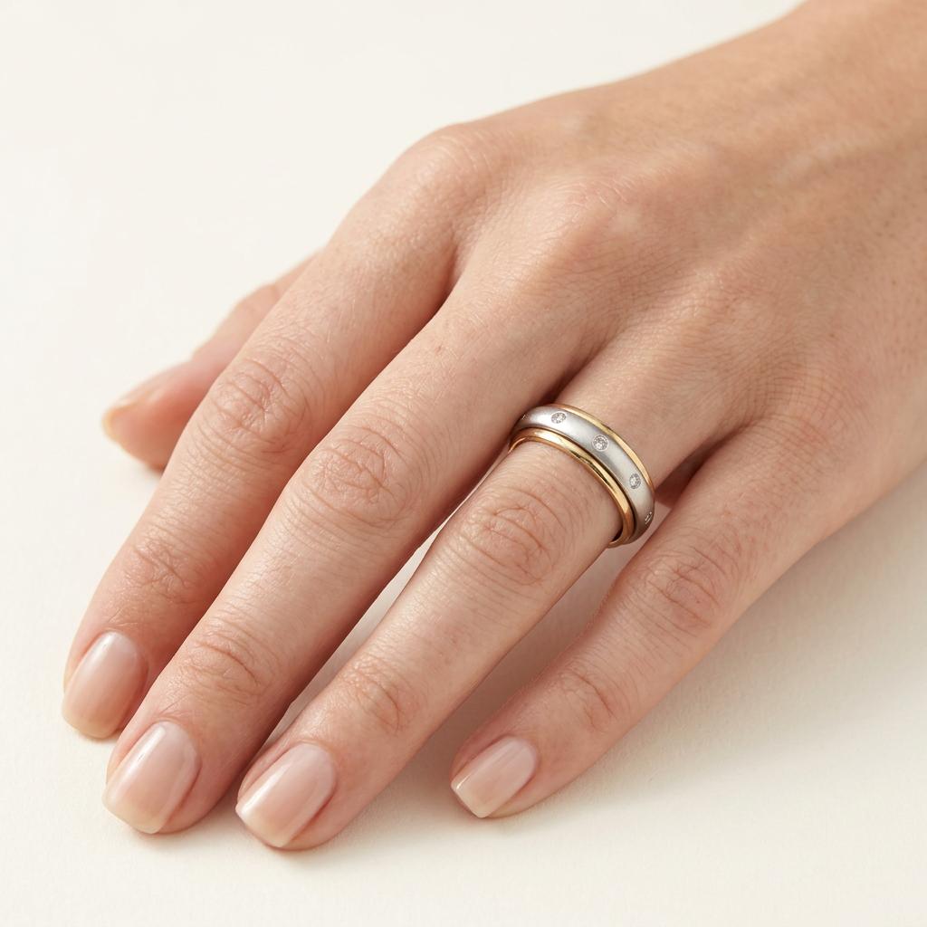 Estate 14k Diamond Band