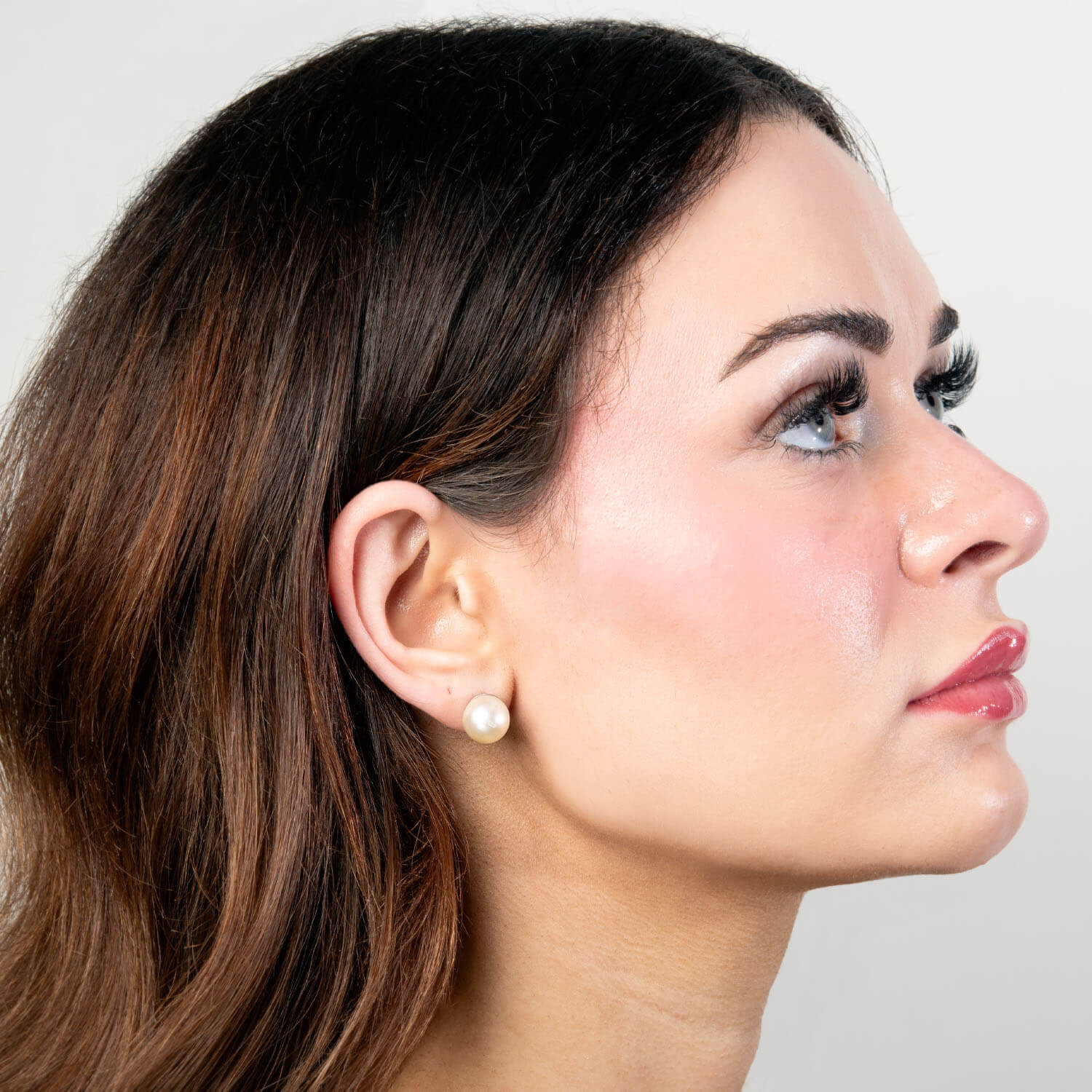 Estate 14k Pearl Stud Earrings 13mm