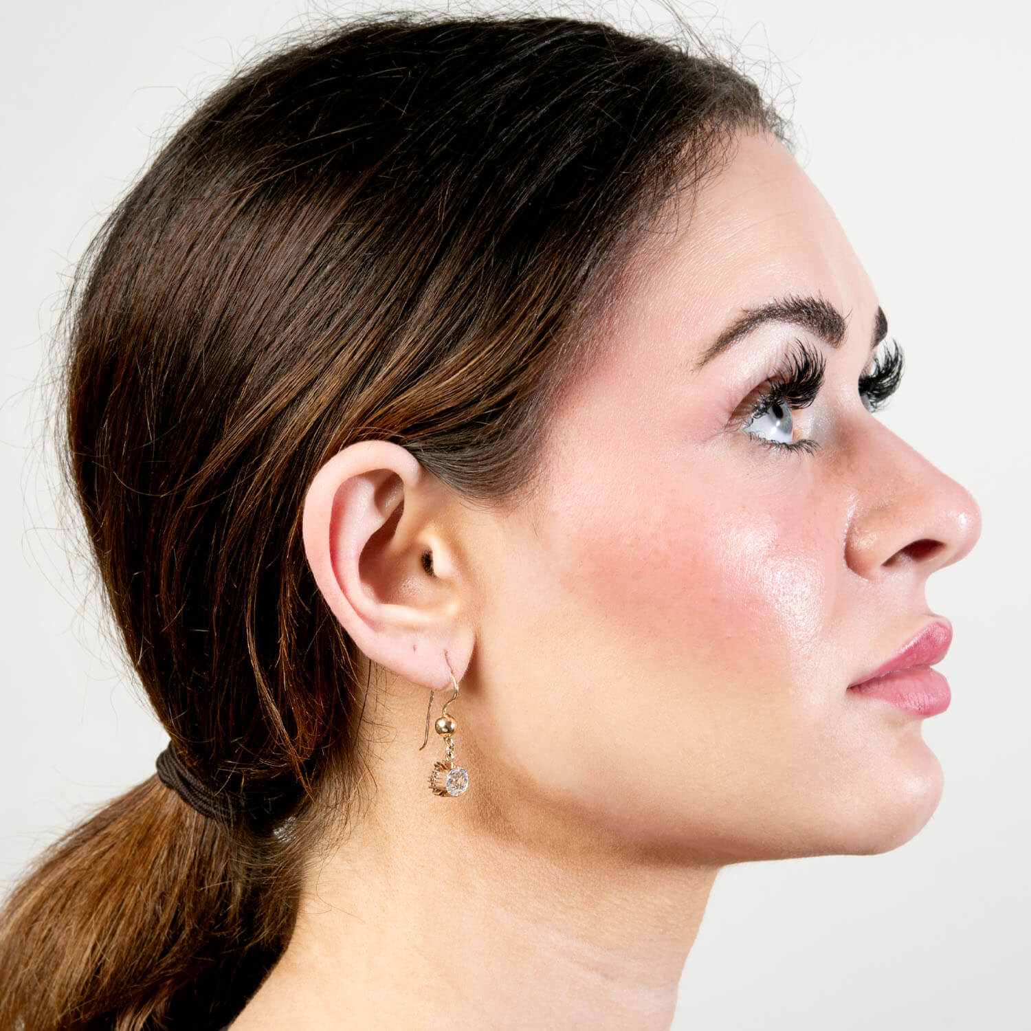 Victorian 14k Paste Dangle Earrings