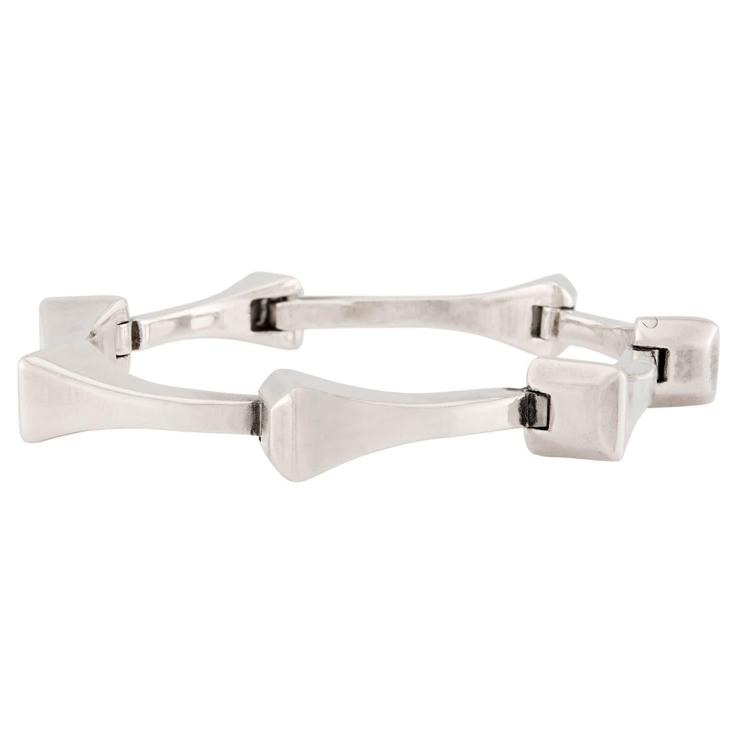 Estate Sterling Silver Nail Bracelet
