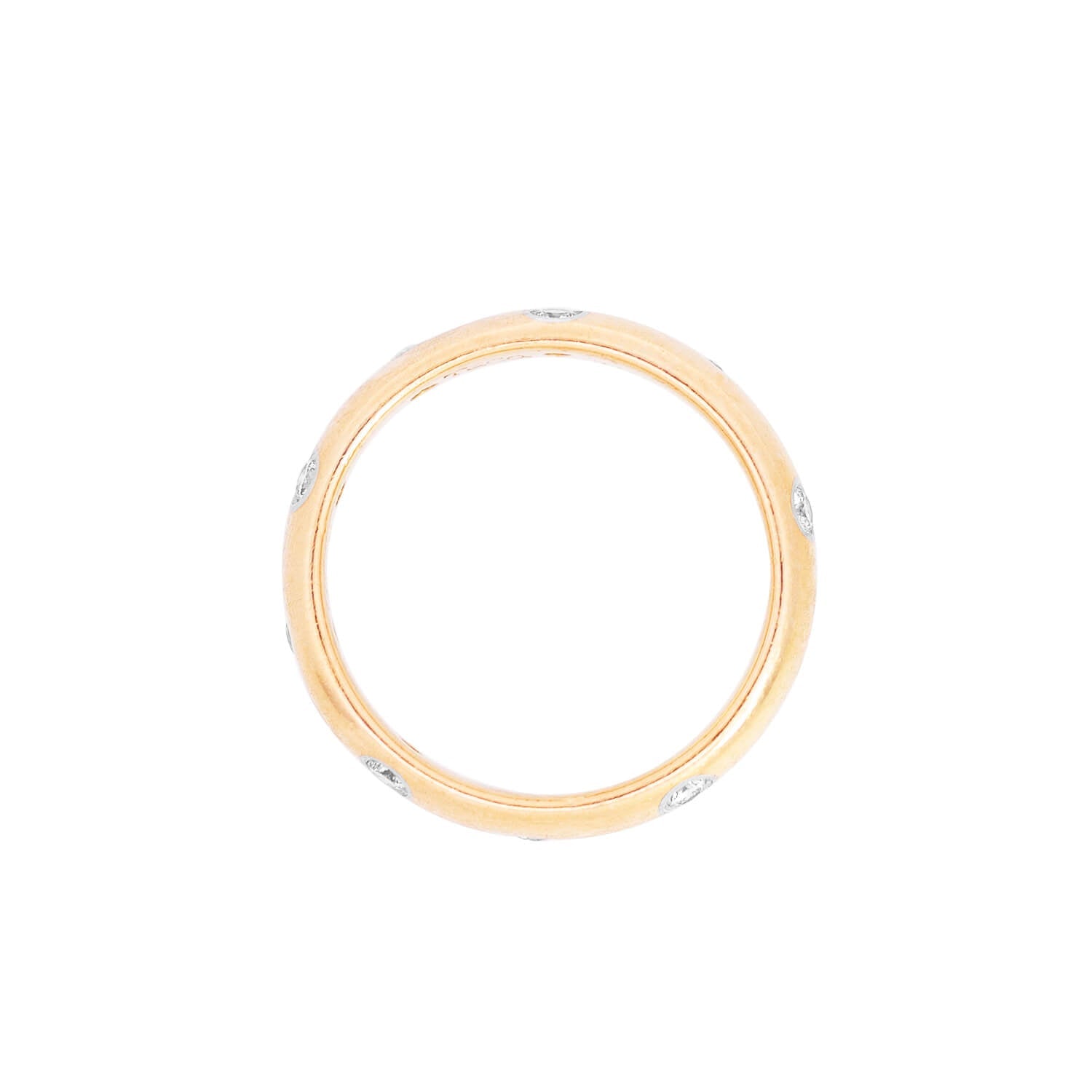 TIFFANY & CO. Estate 18kt/Platinum Diamond "Etoile" Band Ring