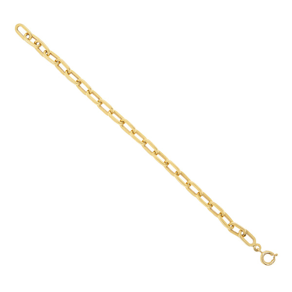 Estate 14k Paperclip Link Bracelet 8.5g