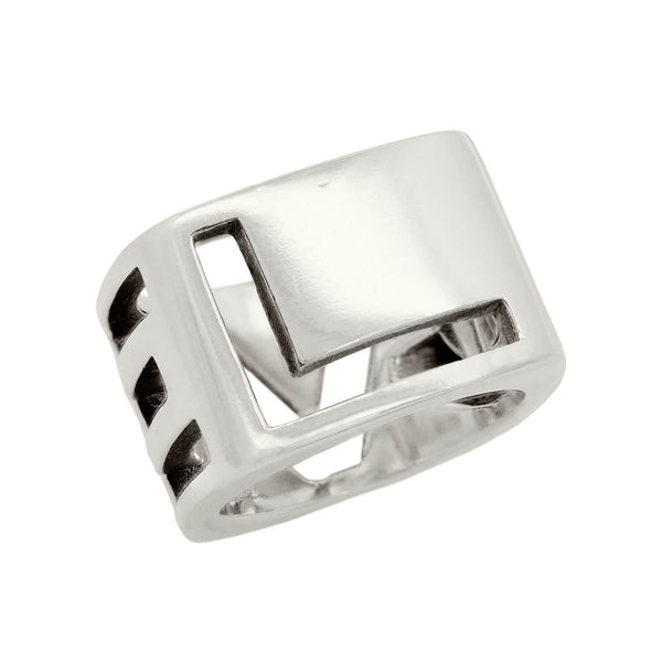 DONALD CLAFLIN for TIFFANY & CO Estate Sterling Silver Open LOVE Ring