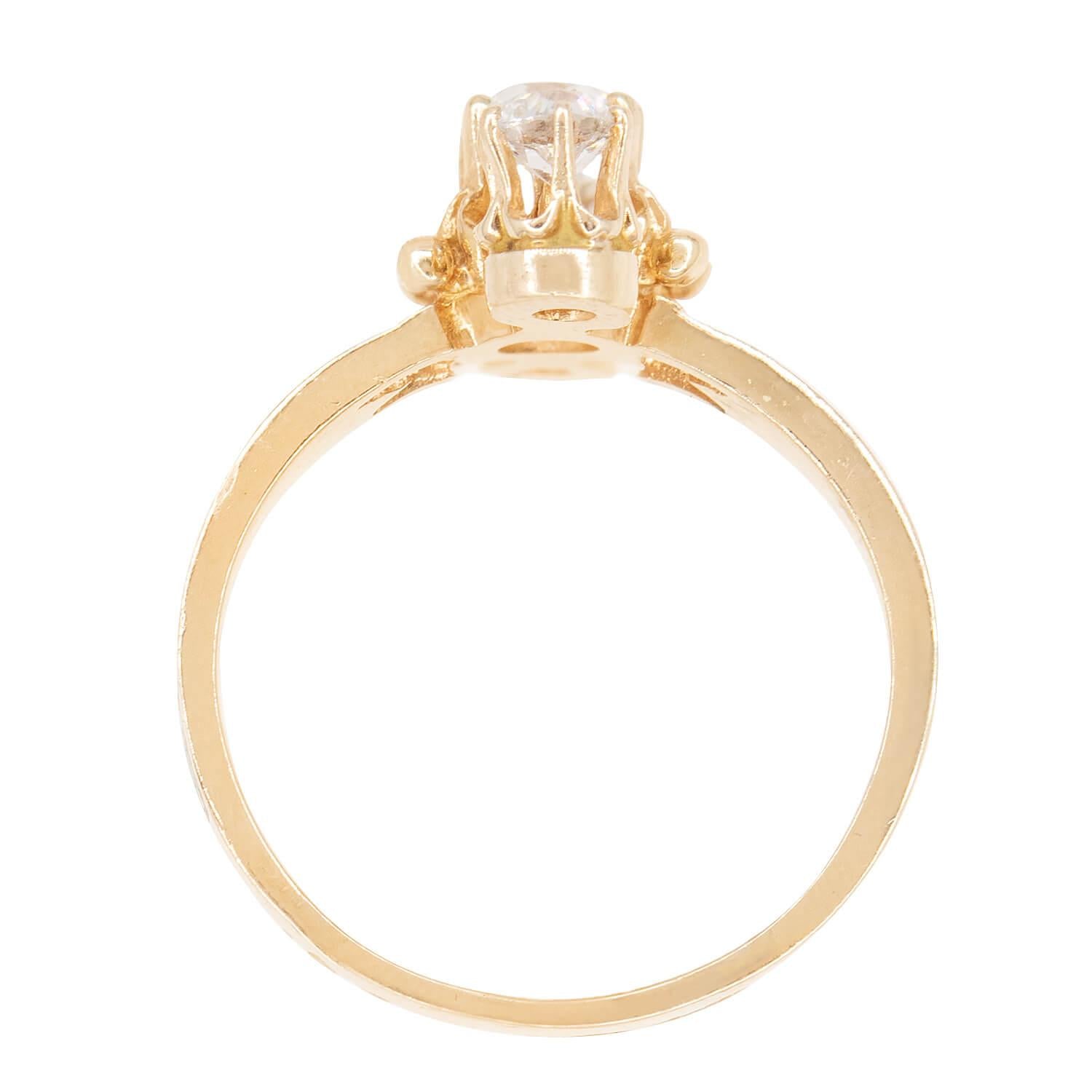 Art Deco 14k Diamond Enameled Navette Ring