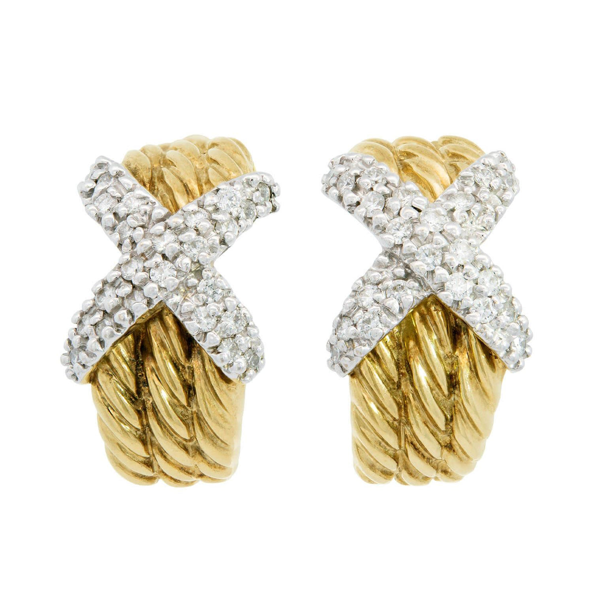 DAVID YURMAN Estate 14k Diamond 