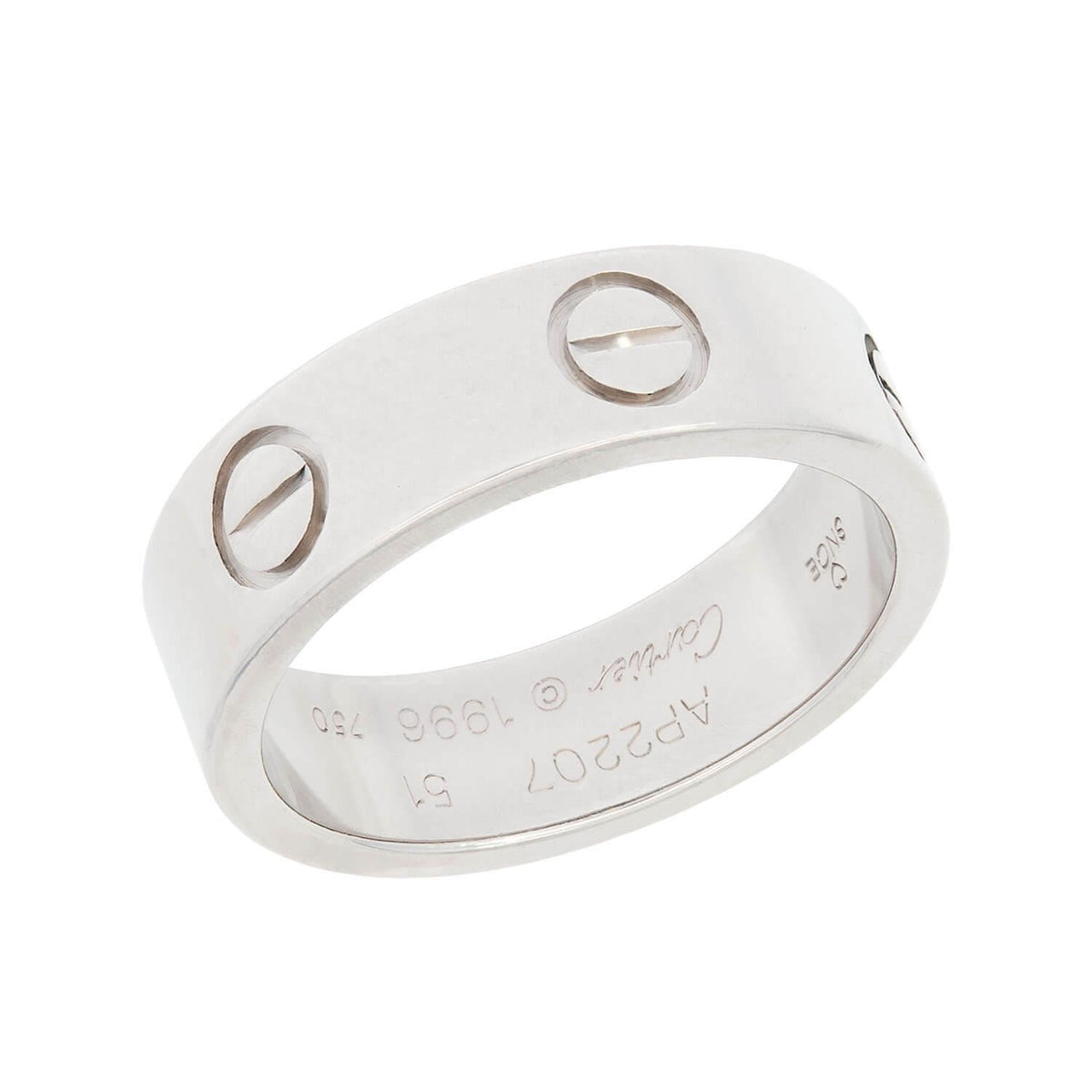 CARTIER Estate 18k  CARTIER 18k Silver Love Ring #51 main image 0