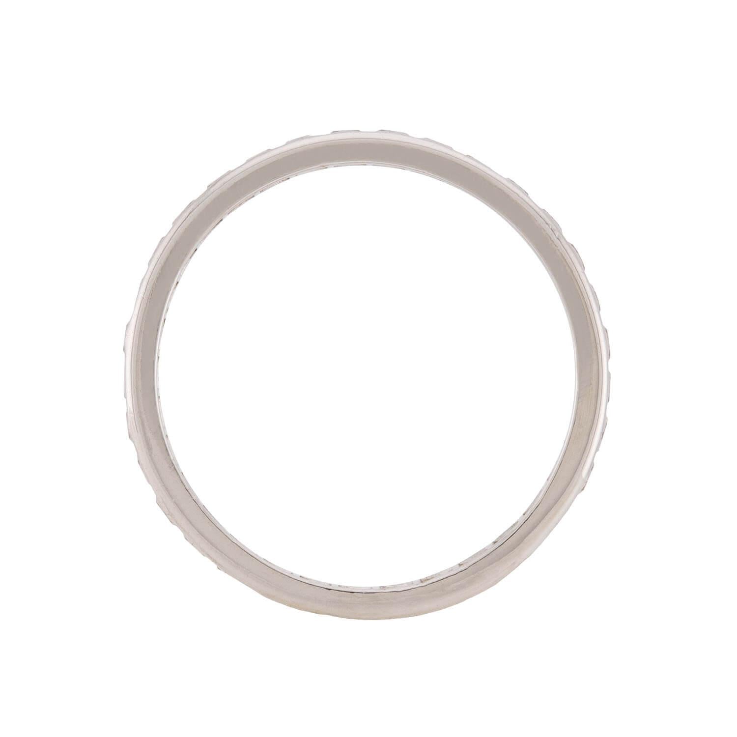 Art Deco Platinum Diamond Eternity Band