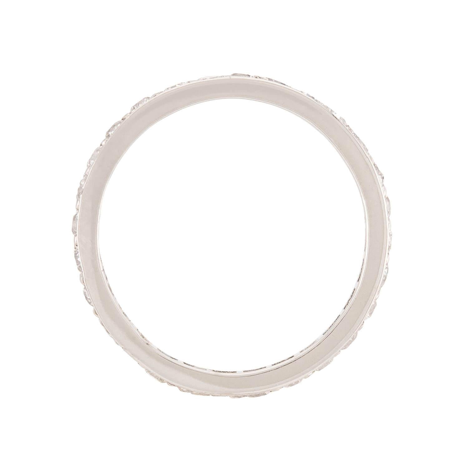 Edwardian Platinum Diamond Eternity Band