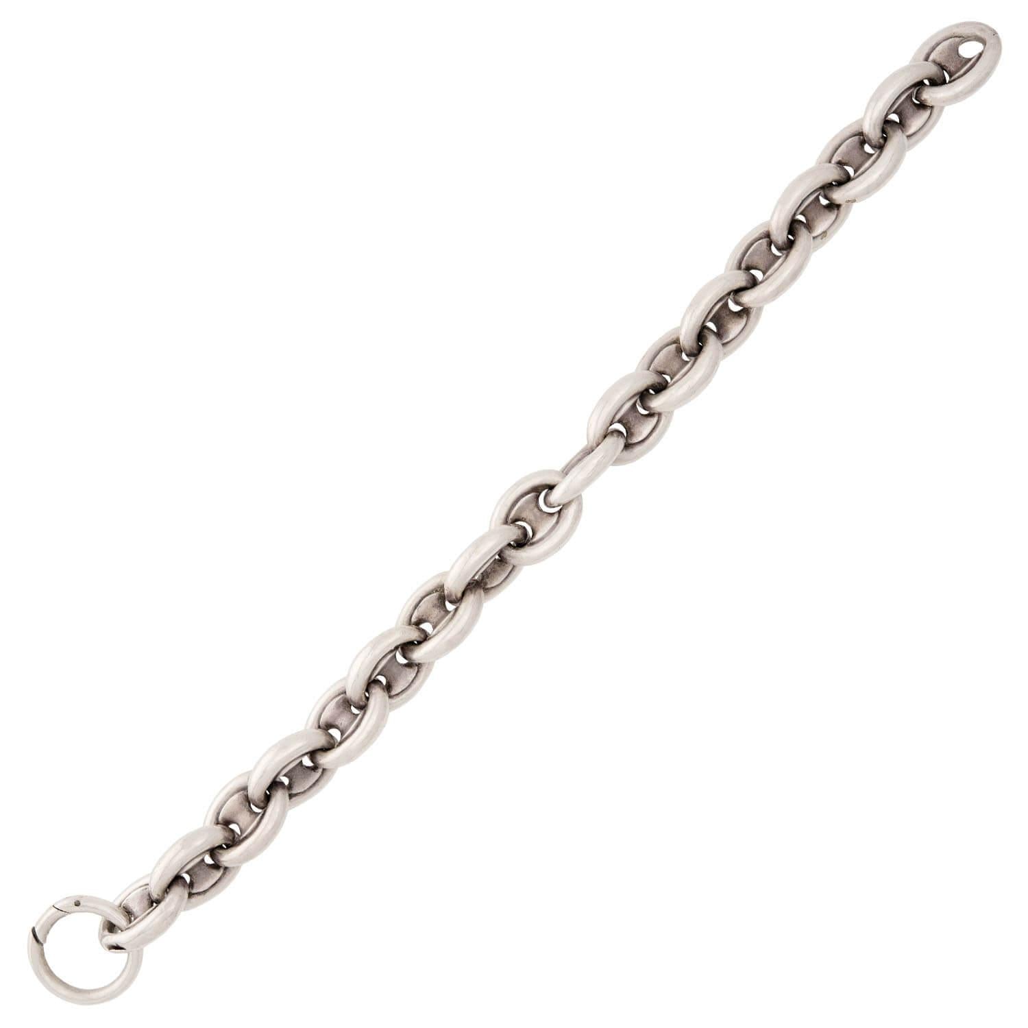 Victorian Sterling Silver "Gucci Link" Bracelet