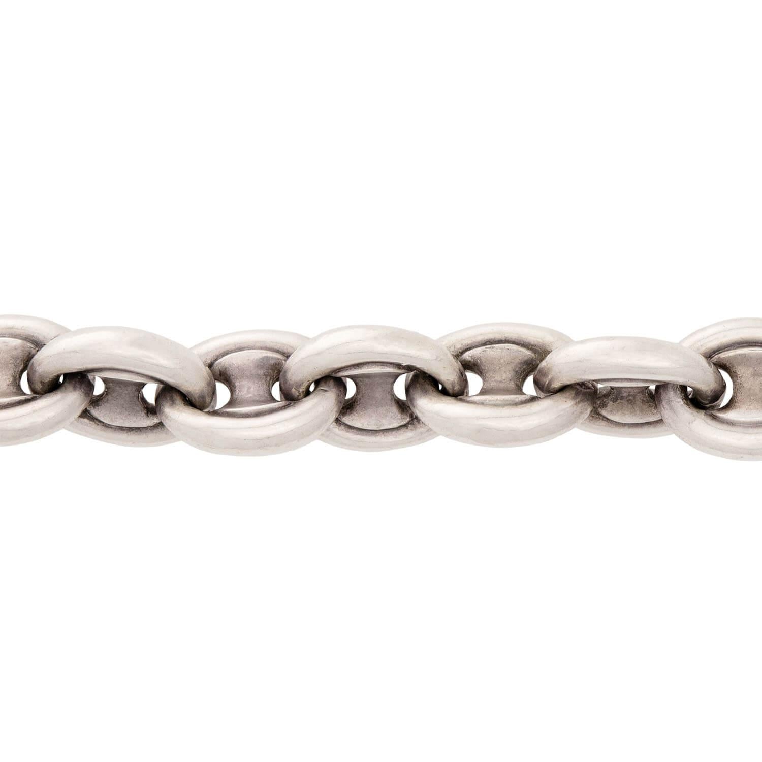 Victorian Sterling Silver "Gucci Link" Bracelet