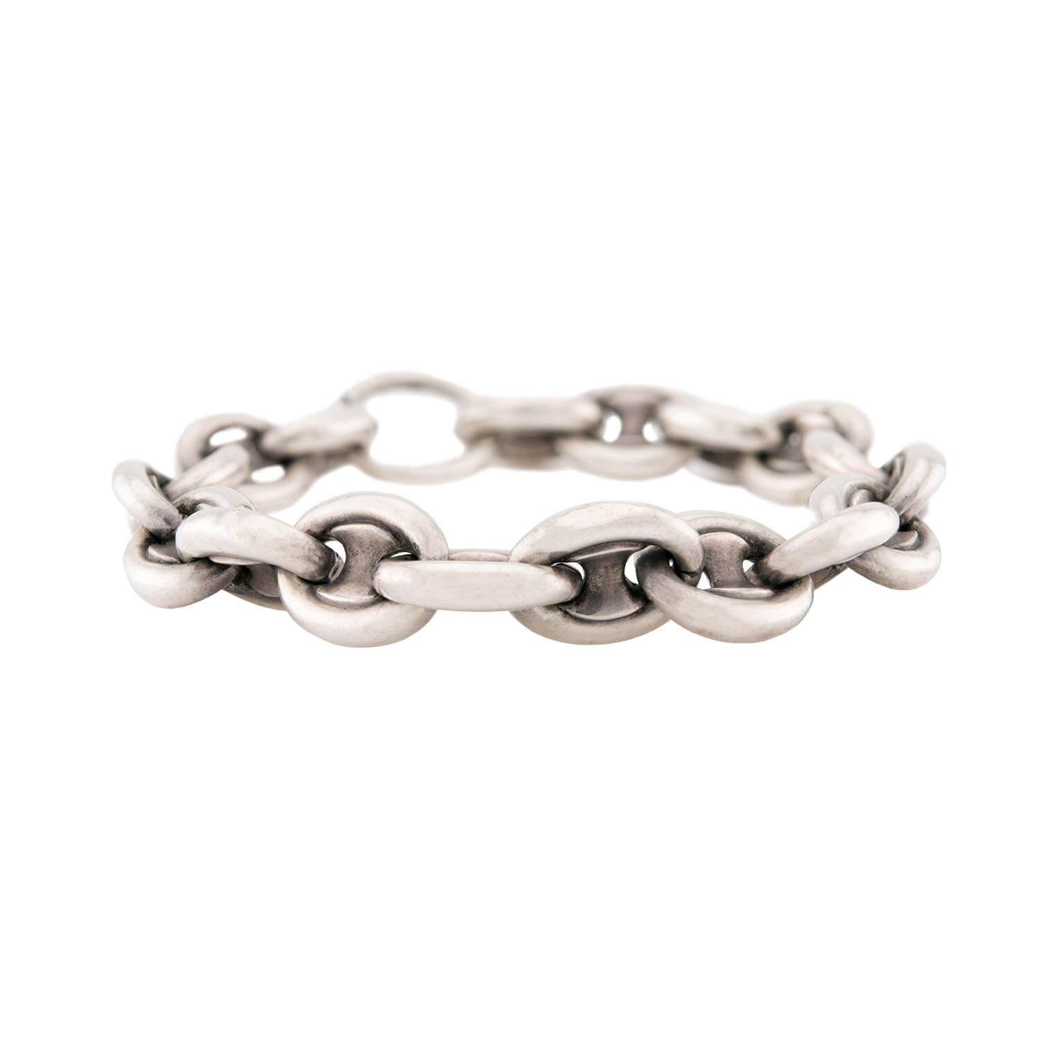 Victorian Sterling Silver "Gucci Link" Bracelet
