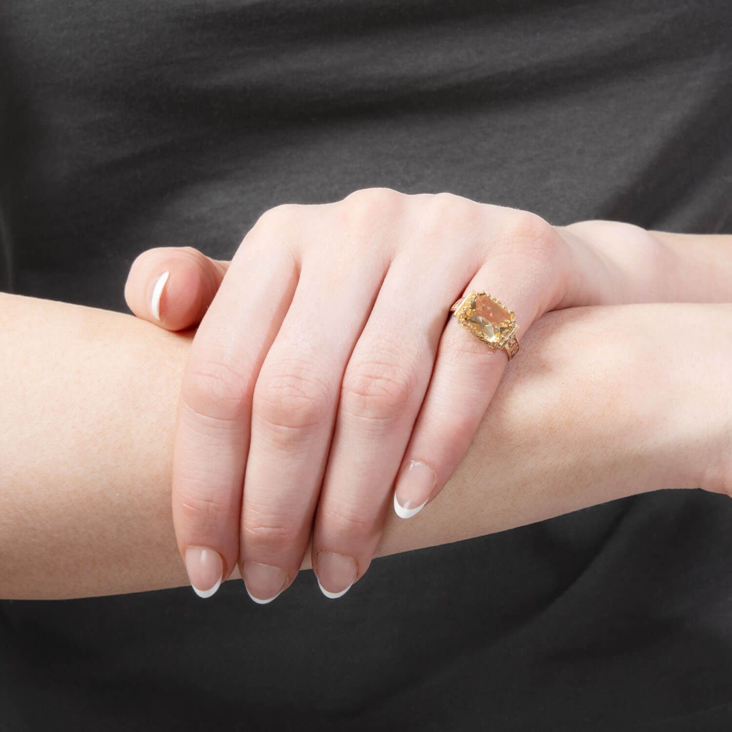 Victorian 14k Citrine Ring
