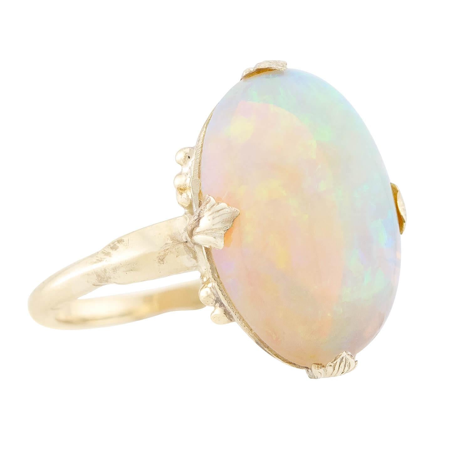 Edwardian 18k Opal Ring