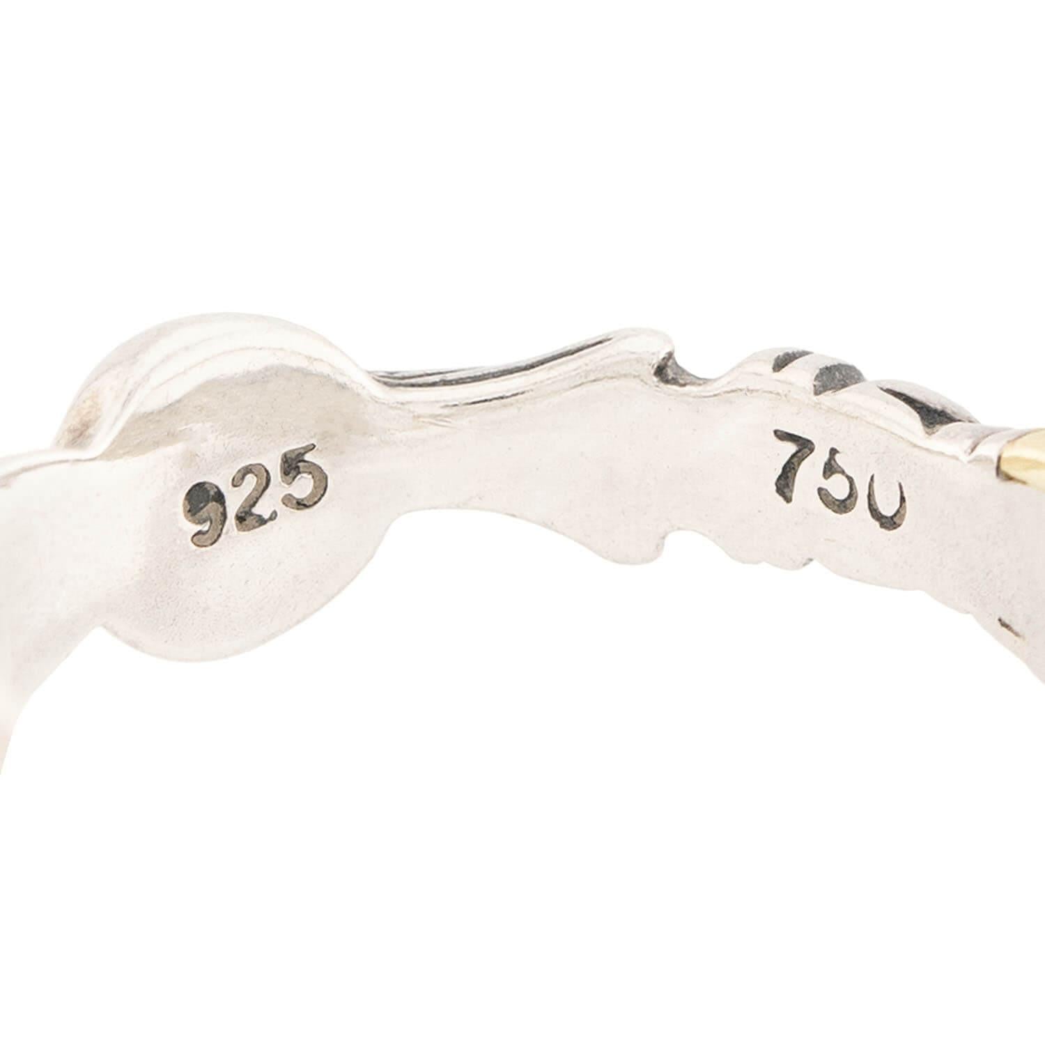LAGOS Estate 18k & Sterling Silver Moonstone Ring