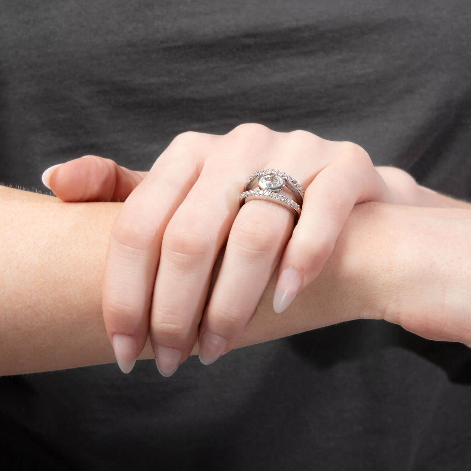 Estate 18k Diamond Engagement Ring .70ct