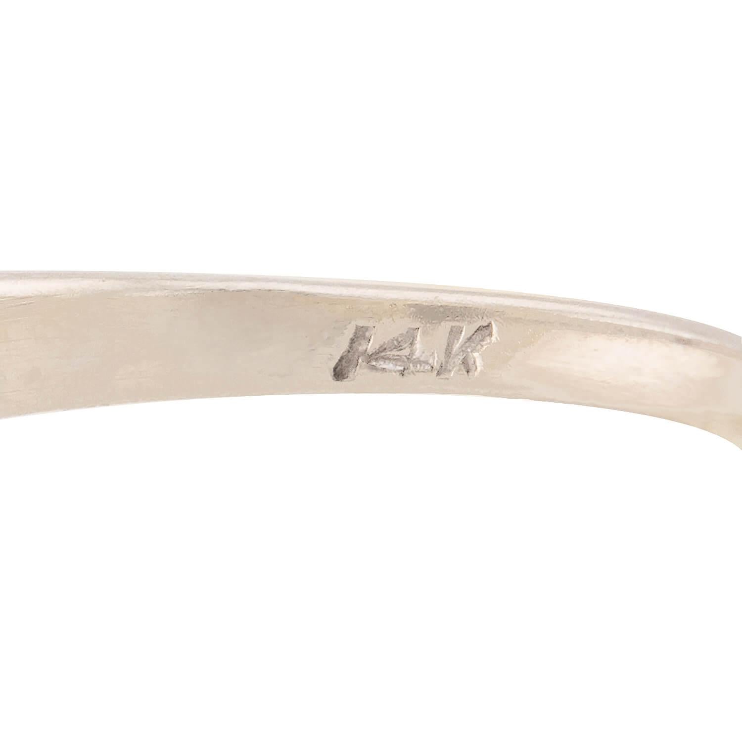 Edwardian 14k Diamond Acorn Motif Ring