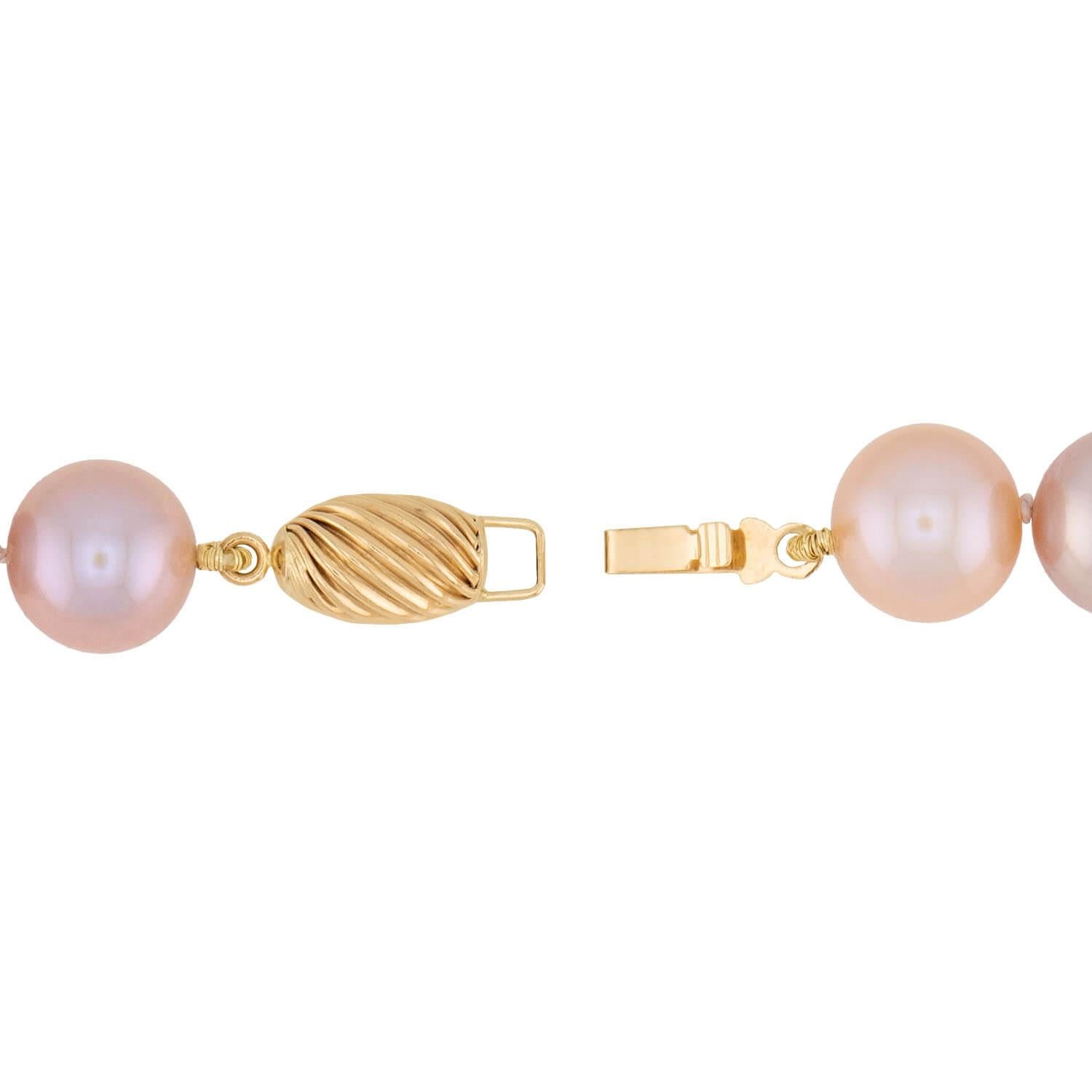 Estate 14k Pearl Necklace 17"