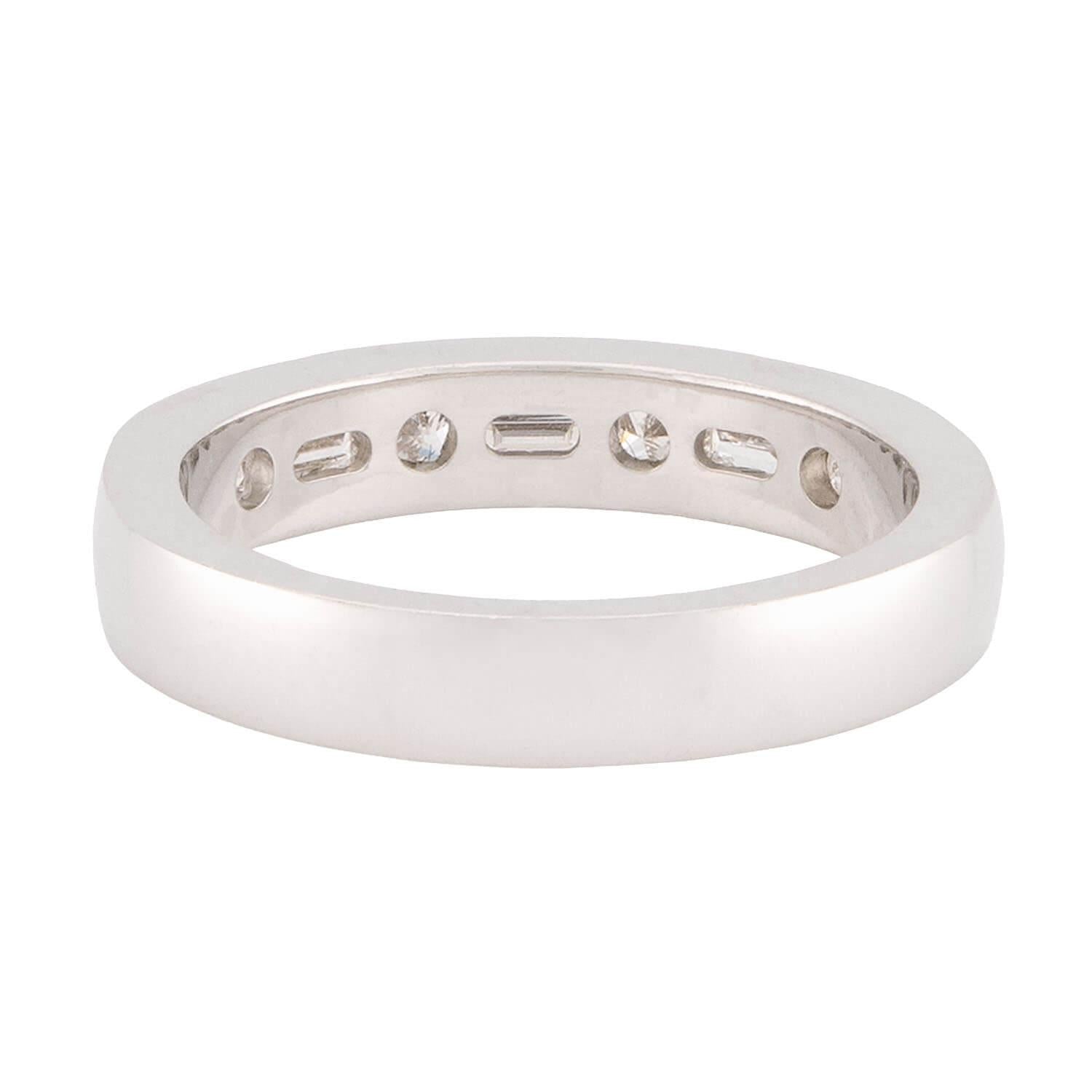 Estate 14k Diamond Half Eternity Ring