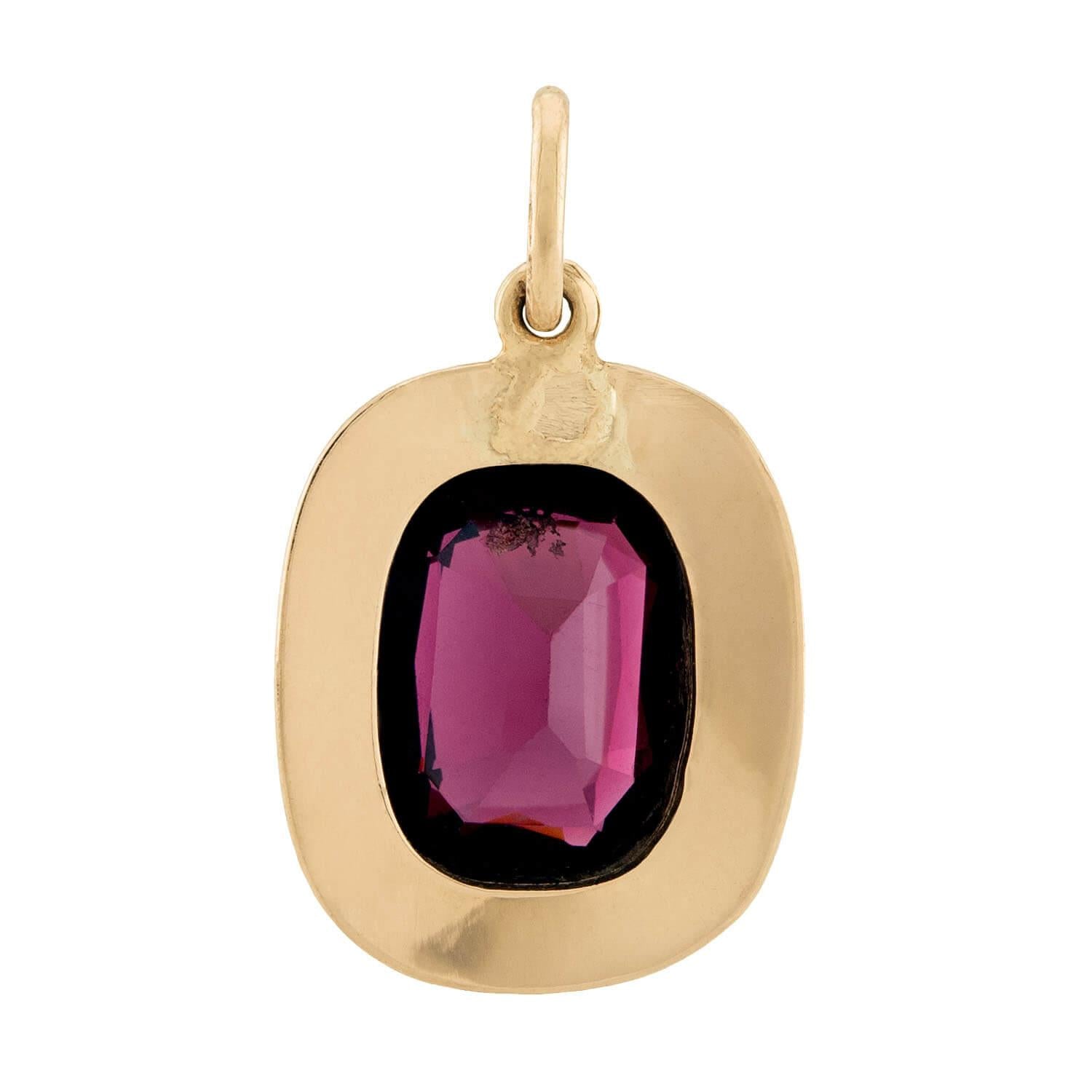 Victorian 14k Garnet Pendant