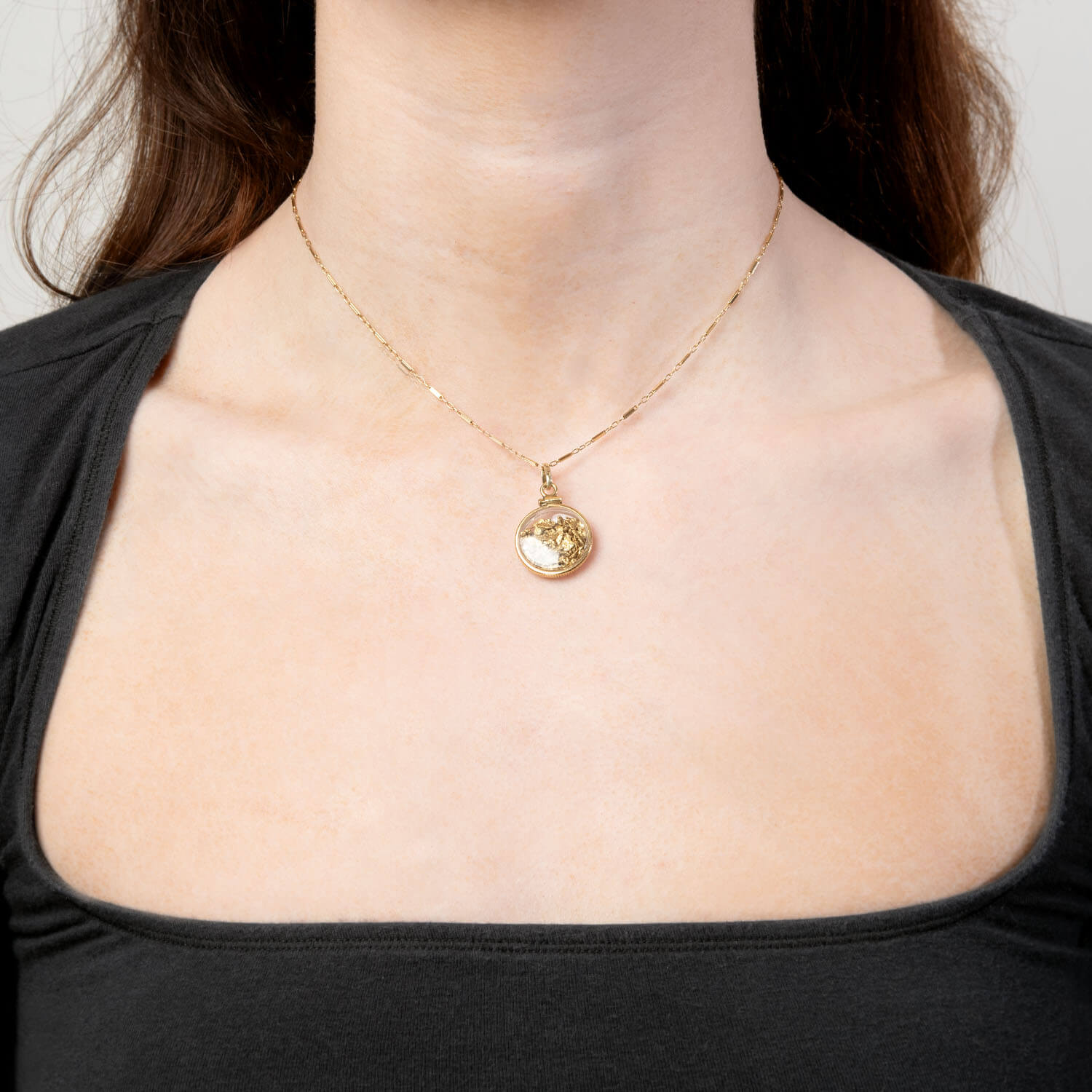 Vintage 14k "Gold Dust" Pendant/Charm