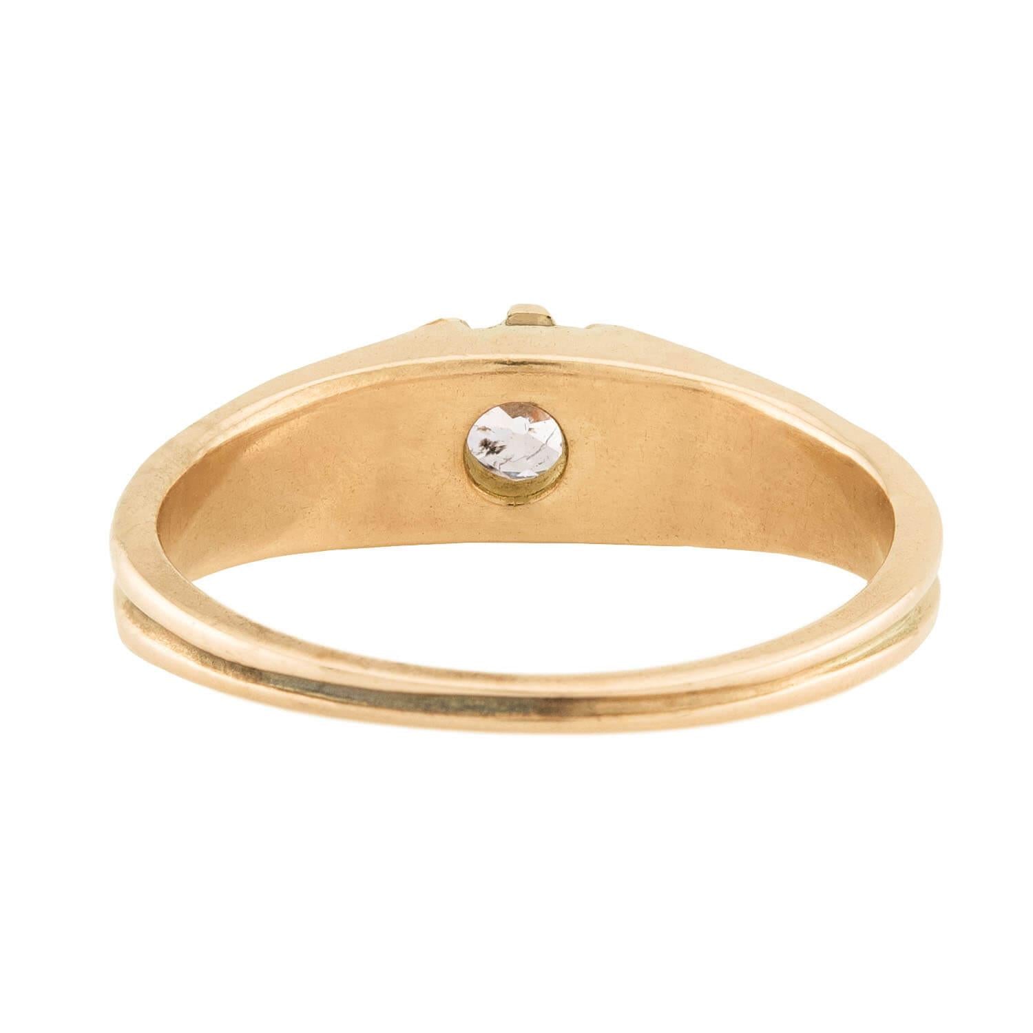 Victorian 14k Diamond Engagement Ring .45ct