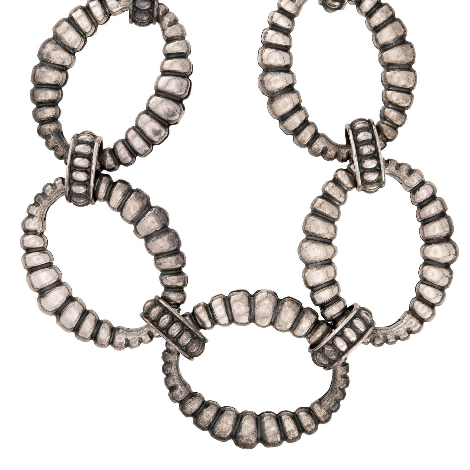 LAGOS Estate Sterling Silver Oval-Link Necklace