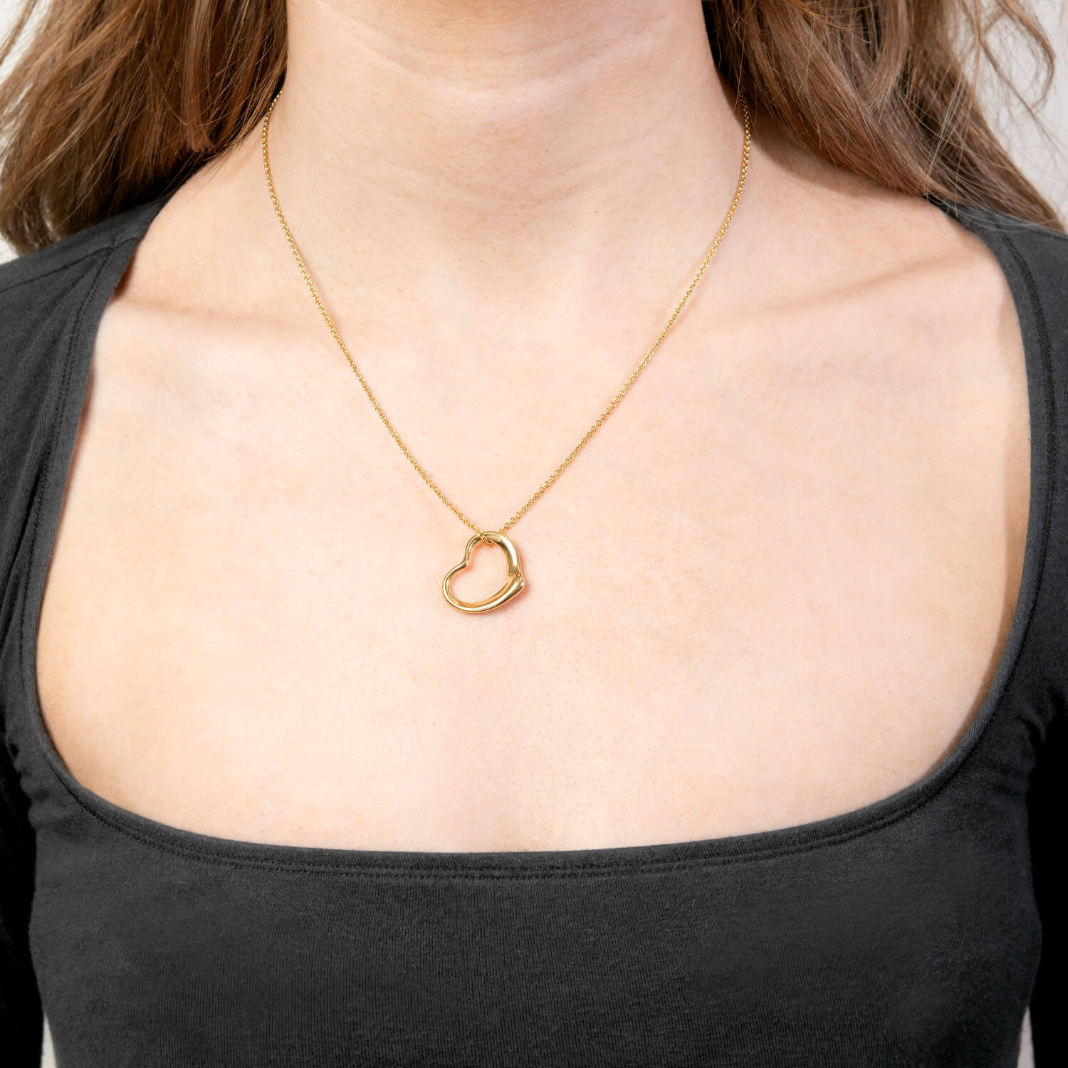 ELSA PERETTI FOR TIFFANY & CO. 18k Open Heart Pendant Necklace
