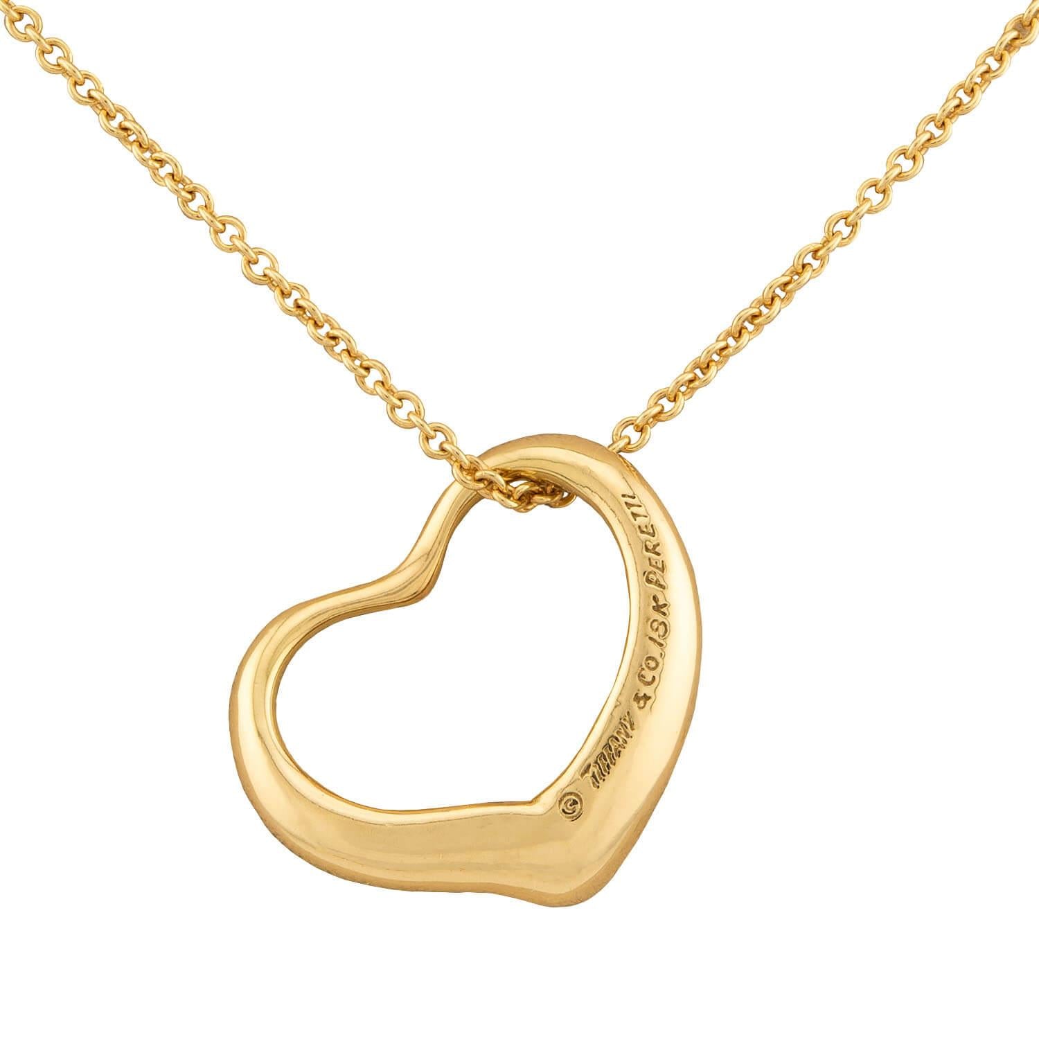 ELSA PERETTI FOR TIFFANY & CO. 18k Open Heart Pendant Necklace