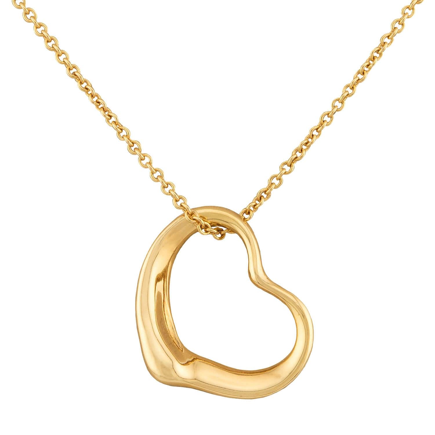 ELSA PERETTI FOR TIFFANY & CO. 18k Open Heart Pendant Necklace