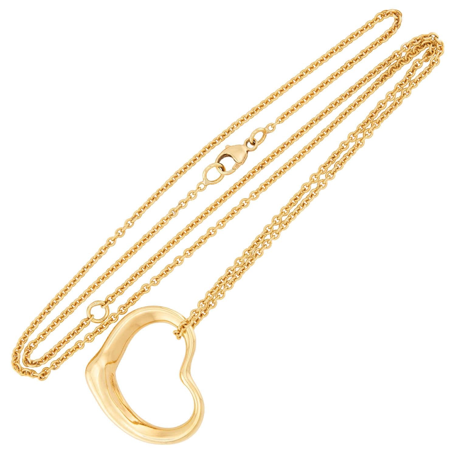 ELSA PERETTI FOR TIFFANY & CO. 18k Open Heart Pendant Necklace