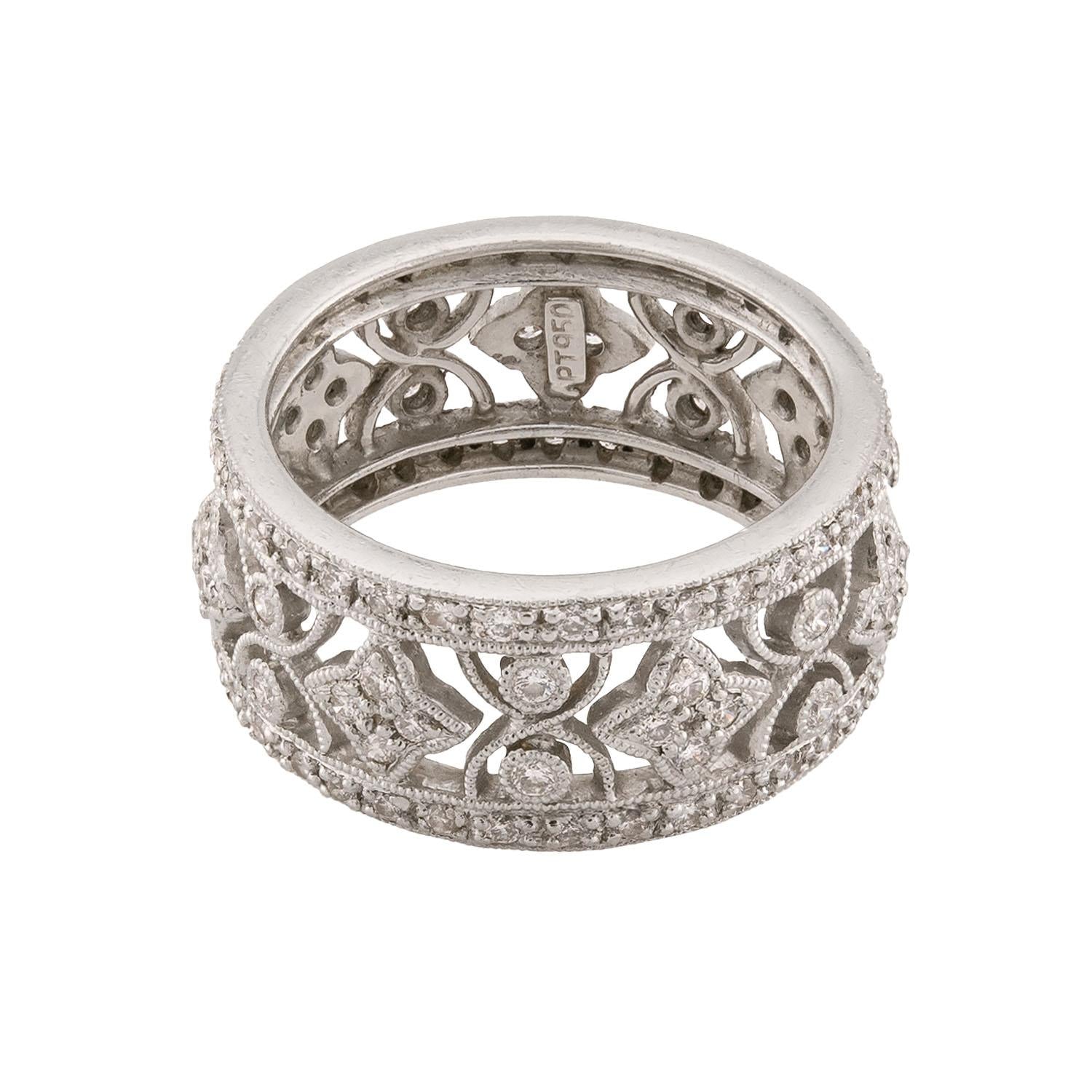 Estate Platinum Diamond Eternity Band