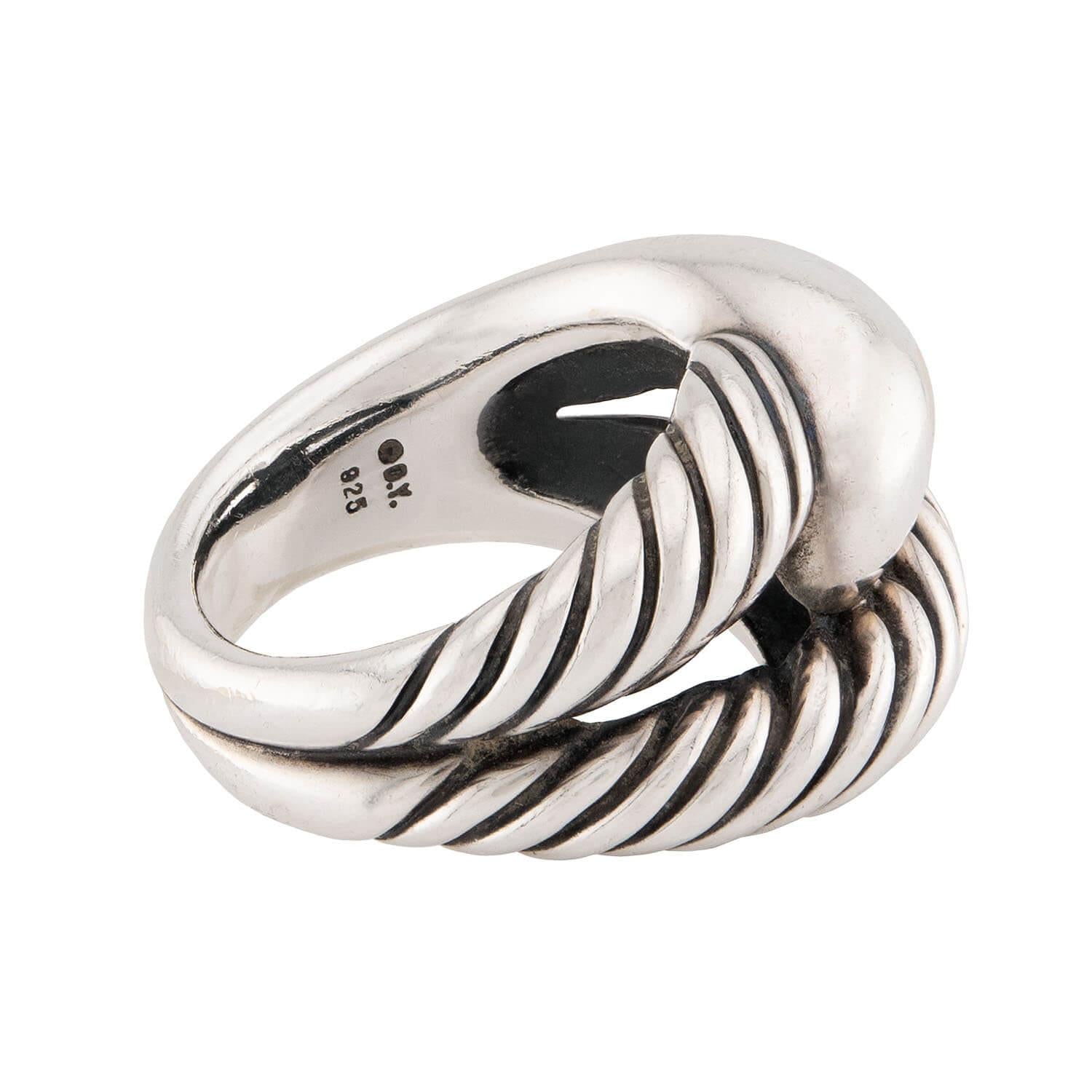 DAVID YURMAN Estate Sterling Silver Knot Ring