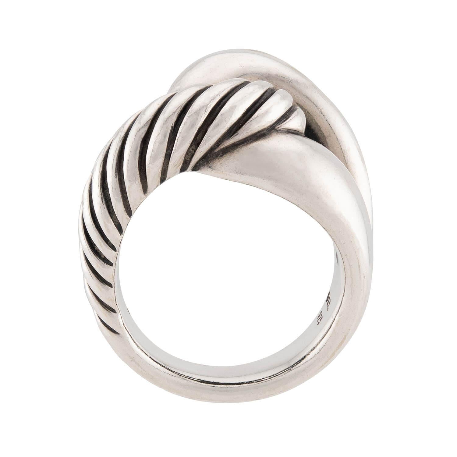 DAVID YURMAN Estate Sterling Silver Knot Ring